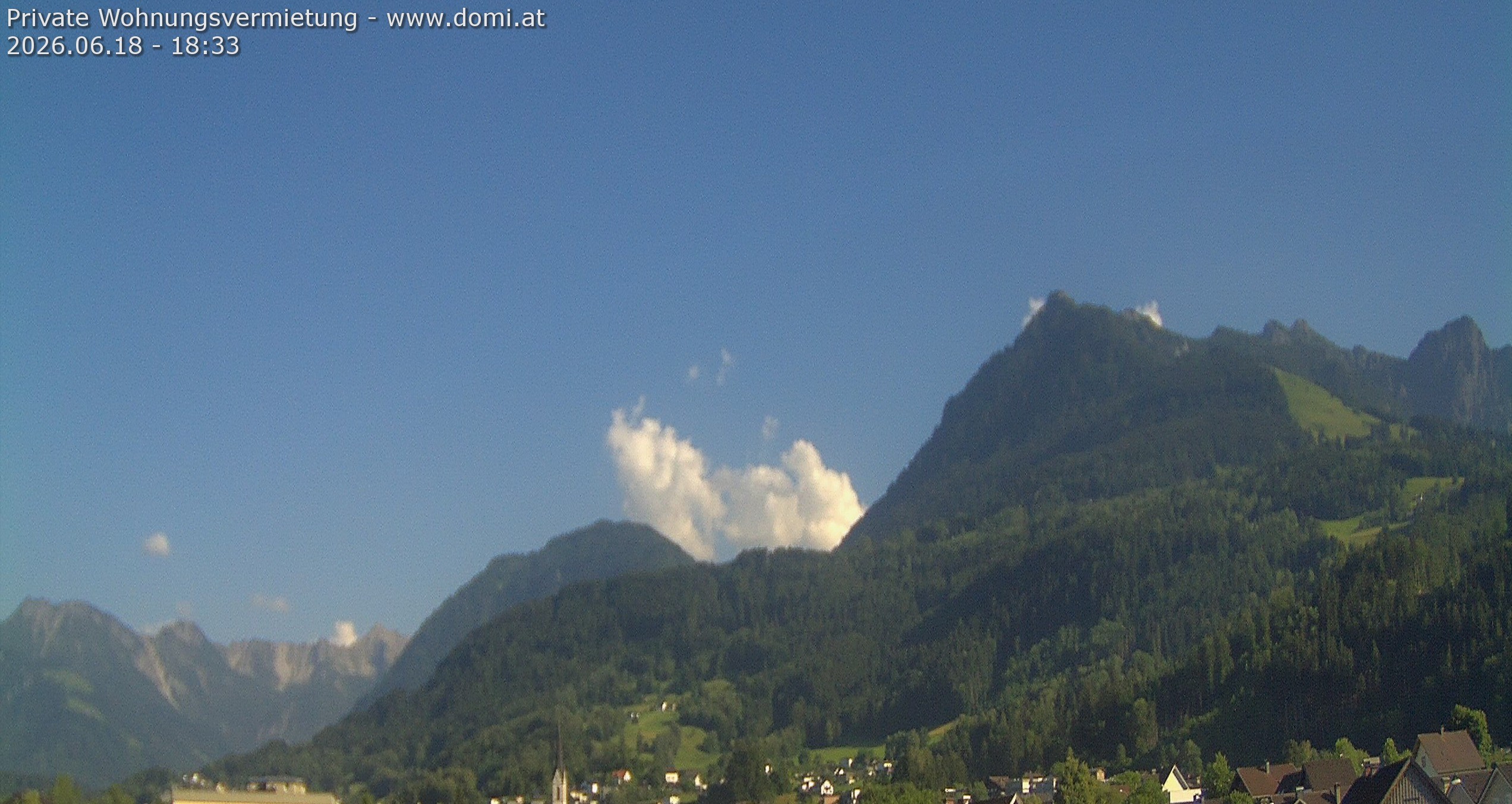 Archiv Foto Webcam Ausblick von Frastanz aus auf die Bazora in Gurtis