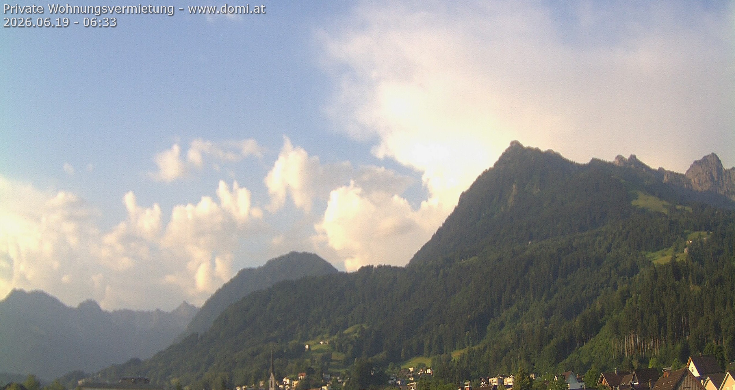 Archiv Foto Webcam Ausblick von Frastanz aus auf die Bazora in Gurtis