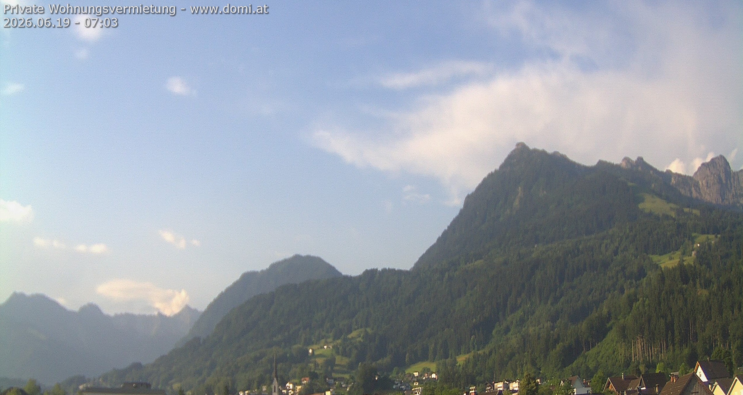 Archiv Foto Webcam Ausblick von Frastanz aus auf die Bazora in Gurtis