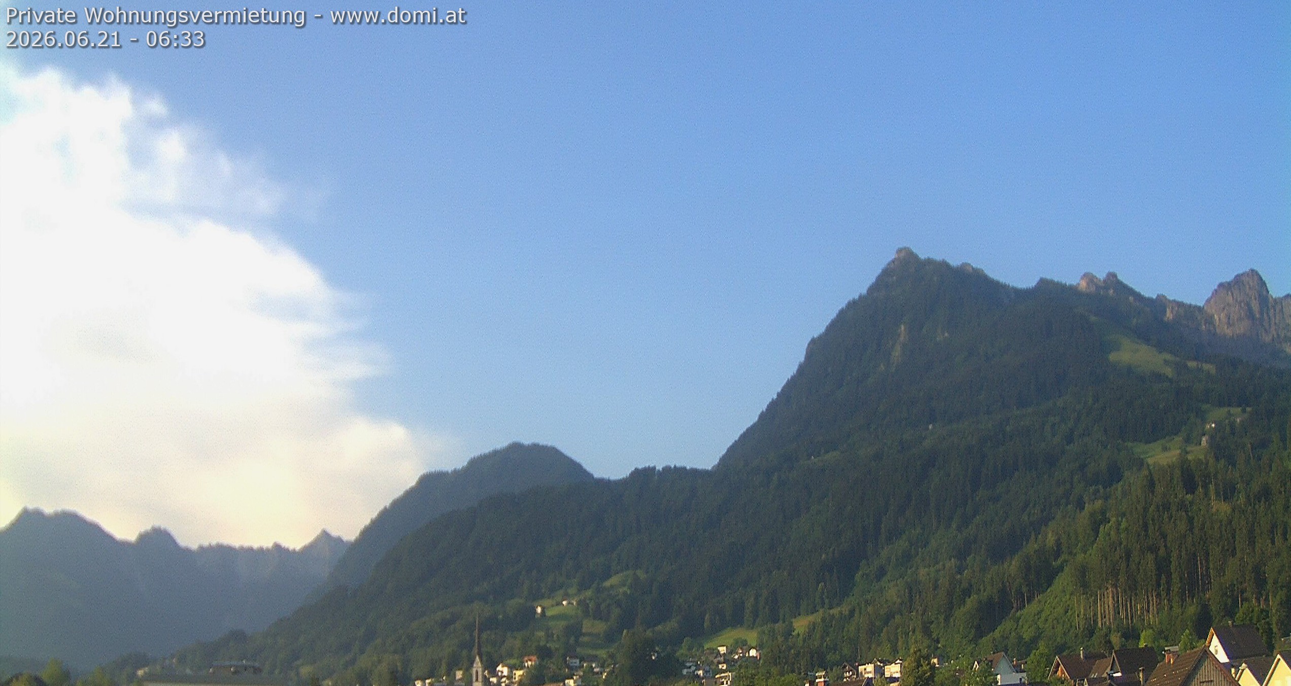 Archiv Foto Webcam Ausblick von Frastanz aus auf die Bazora in Gurtis