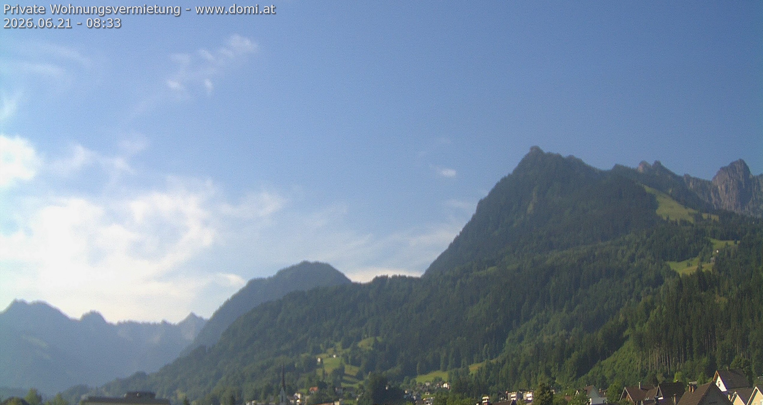 Archiv Foto Webcam Ausblick von Frastanz aus auf die Bazora in Gurtis