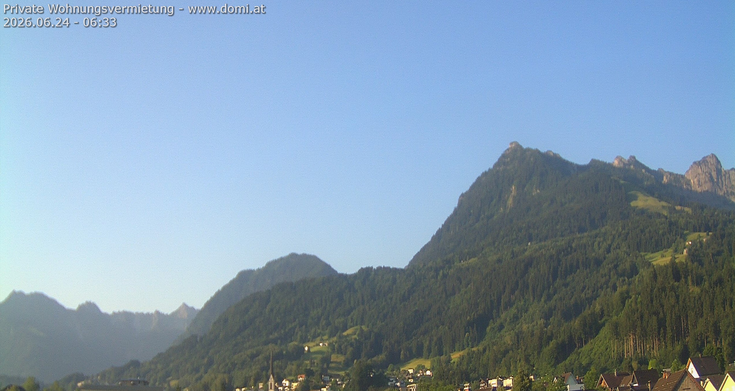 Archived image Webcam View of the Bazora in Gurtis from Frastanz