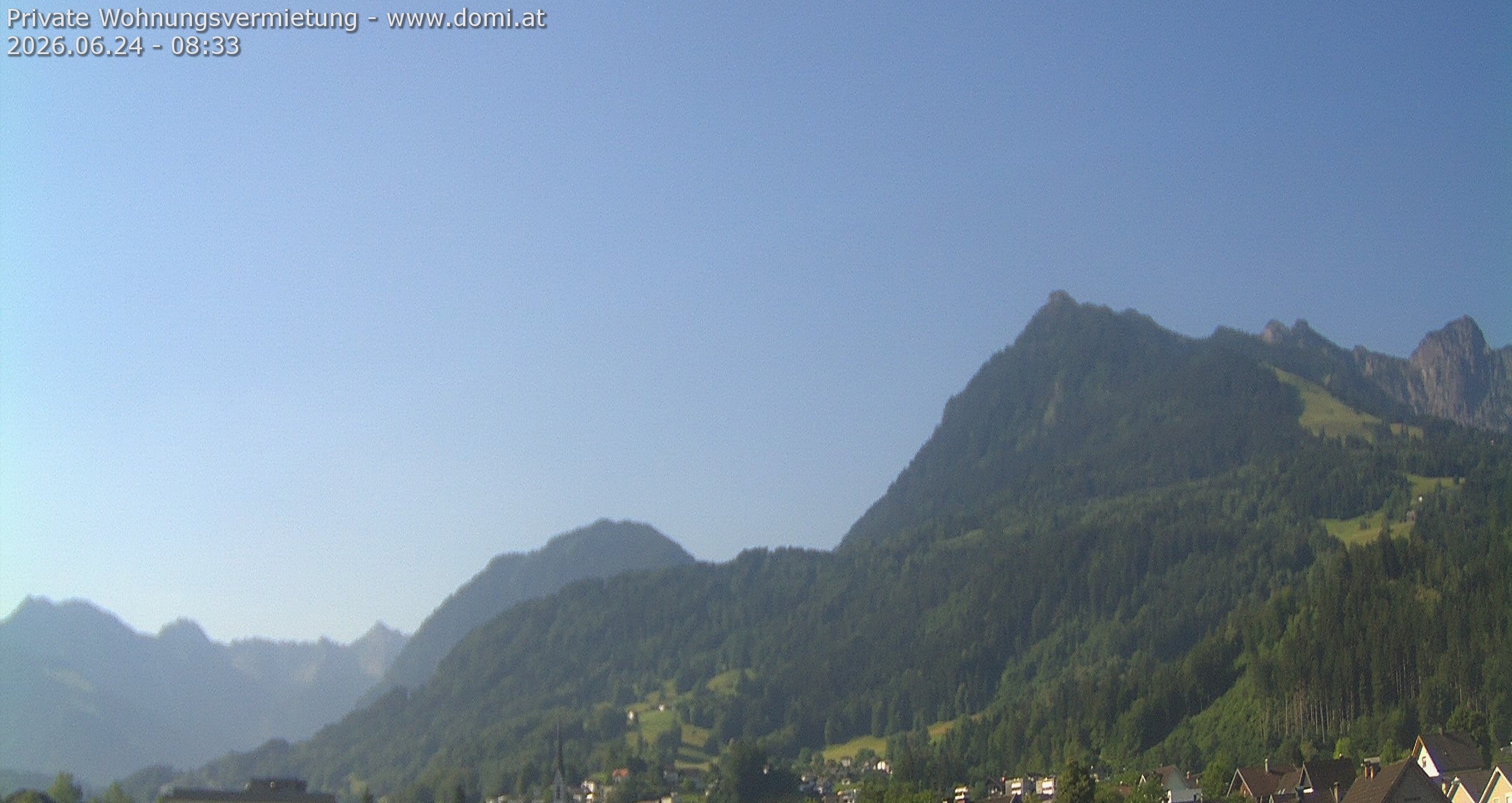 Archived image Webcam View of the Bazora in Gurtis from Frastanz