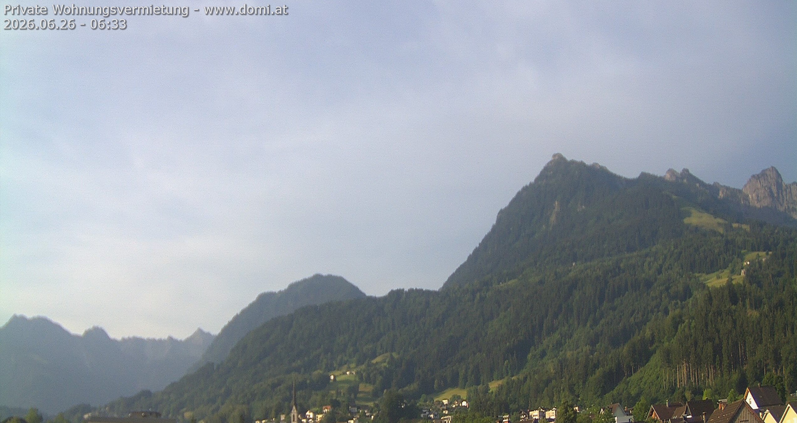 Archiv Foto Webcam Ausblick von Frastanz aus auf die Bazora in Gurtis