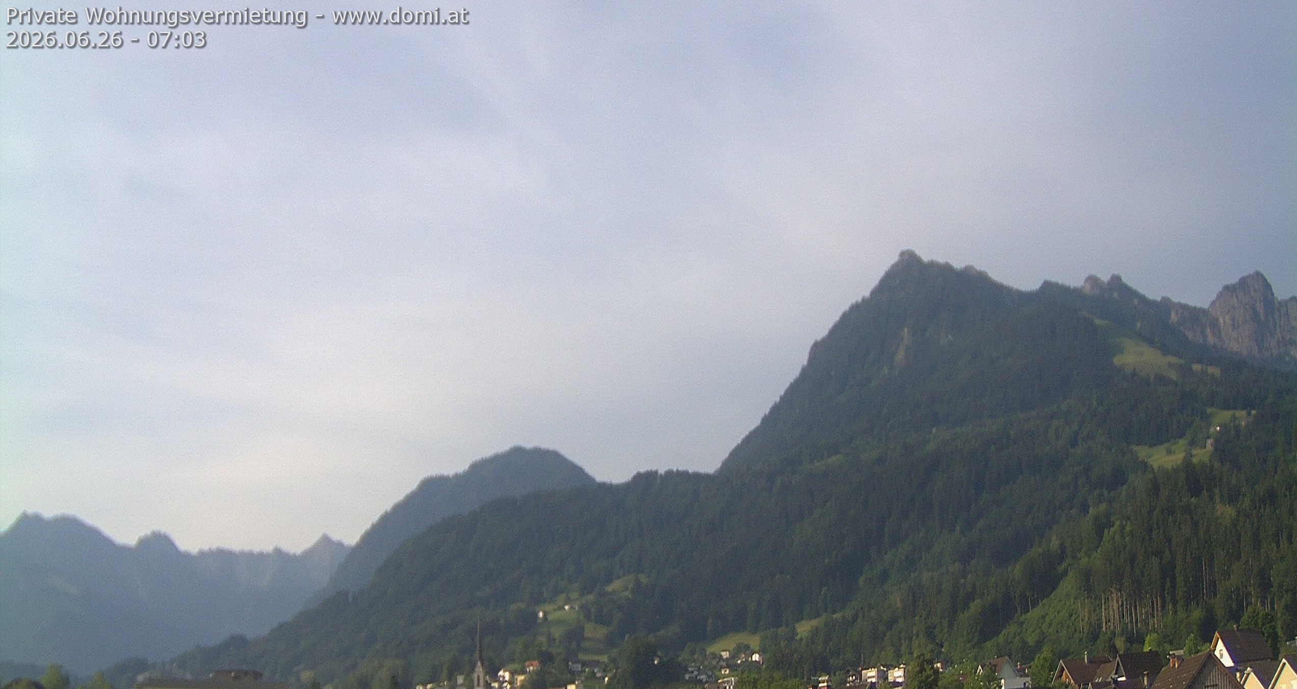 Archiv Foto Webcam Ausblick von Frastanz aus auf die Bazora in Gurtis
