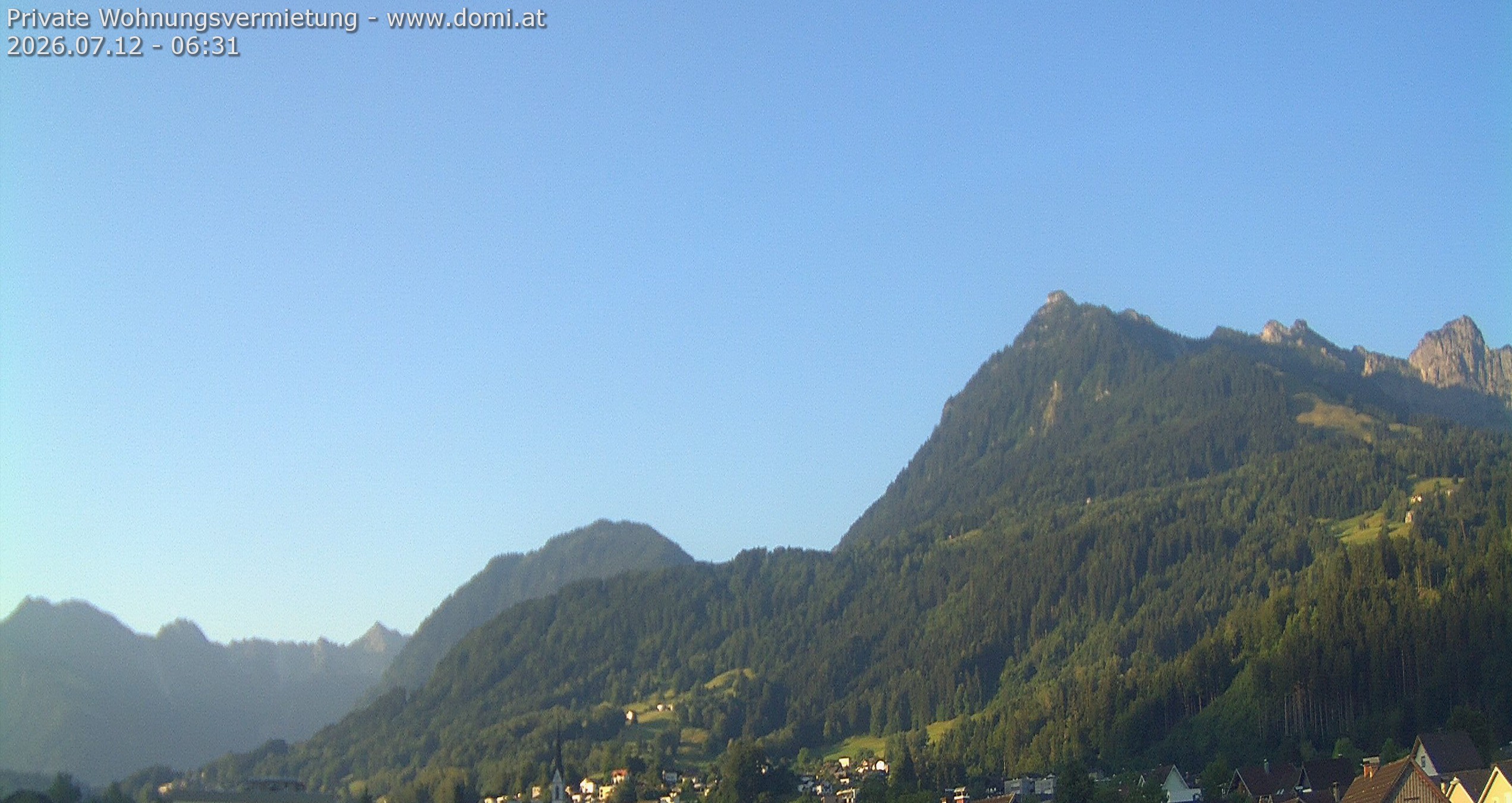 Archiv Foto Webcam Ausblick von Frastanz aus auf die Bazora in Gurtis