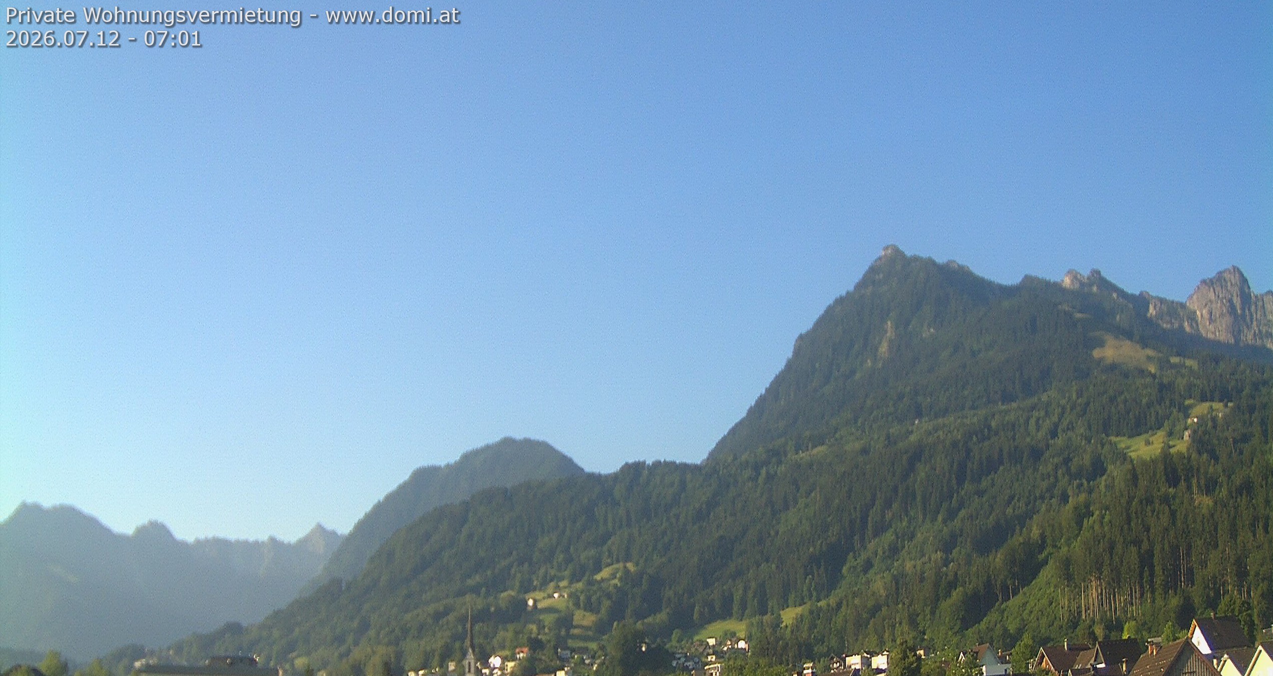 Archiv Foto Webcam Ausblick von Frastanz aus auf die Bazora in Gurtis