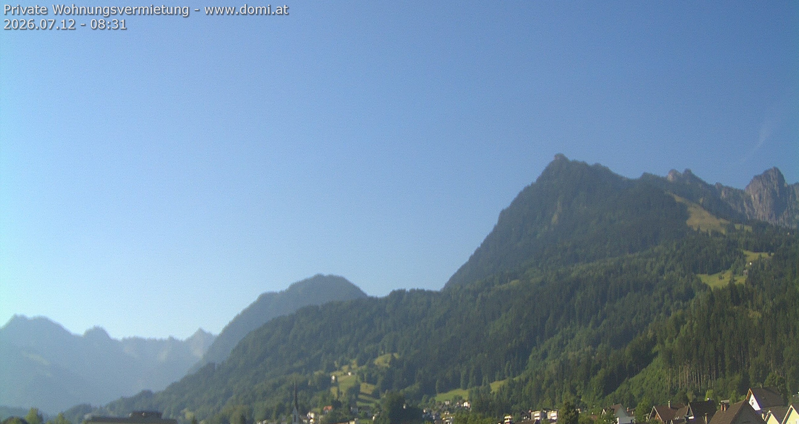 Archiv Foto Webcam Ausblick von Frastanz aus auf die Bazora in Gurtis