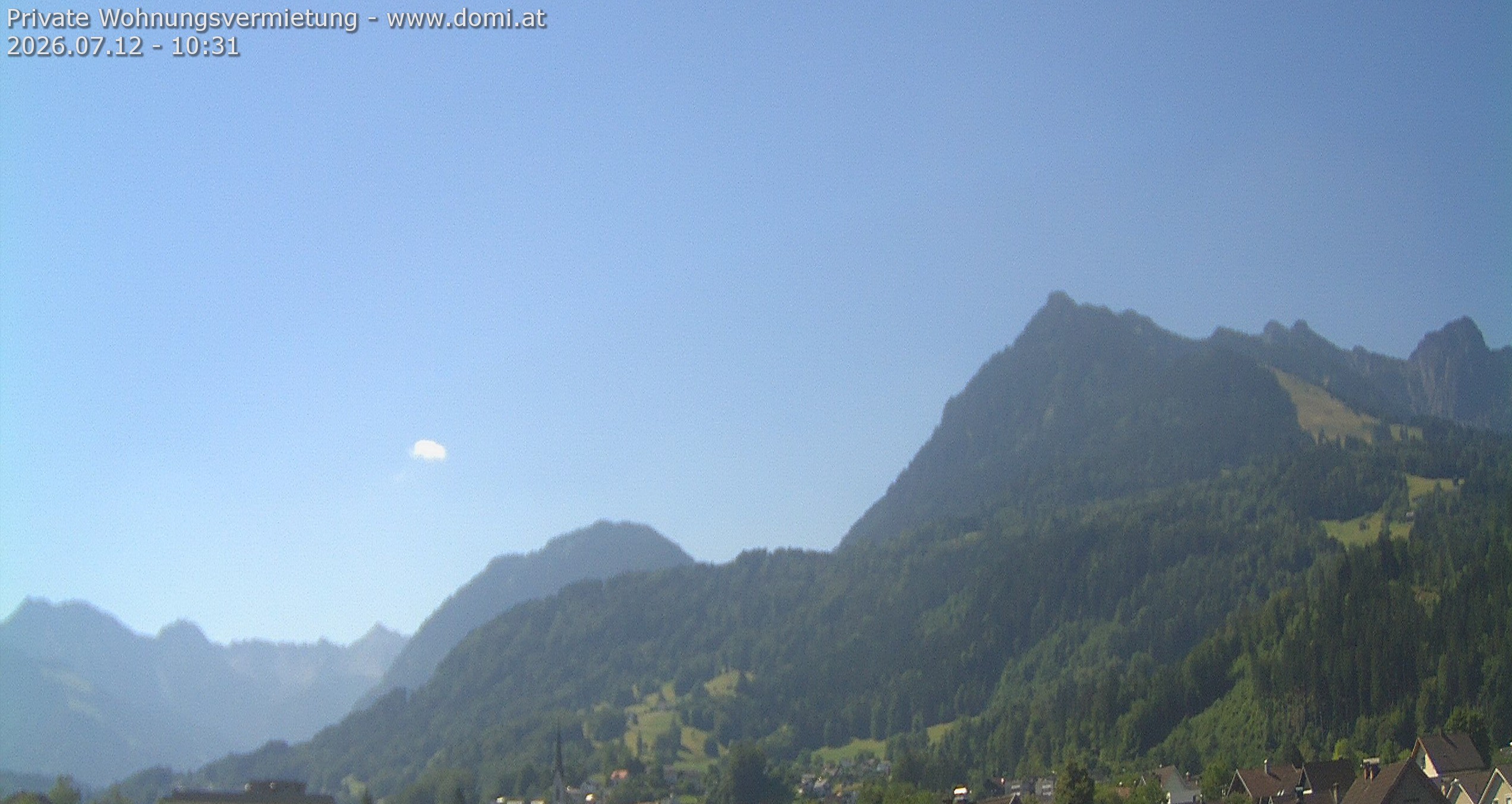 Archiv Foto Webcam Ausblick von Frastanz aus auf die Bazora in Gurtis