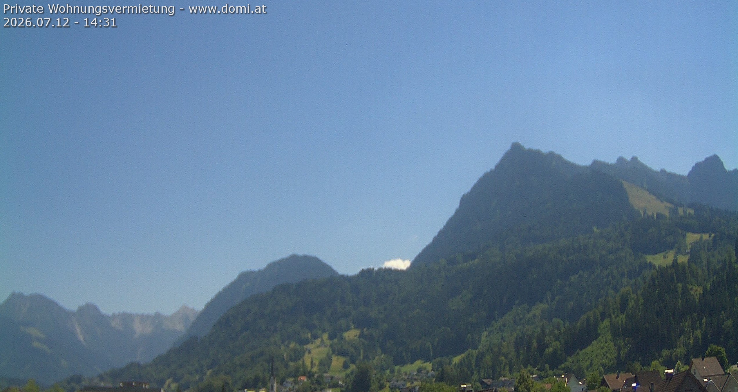 Archiv Foto Webcam Ausblick von Frastanz aus auf die Bazora in Gurtis