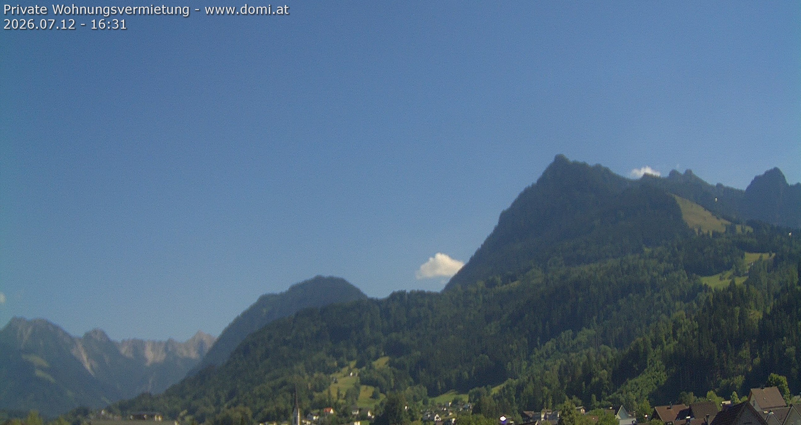 Archiv Foto Webcam Ausblick von Frastanz aus auf die Bazora in Gurtis