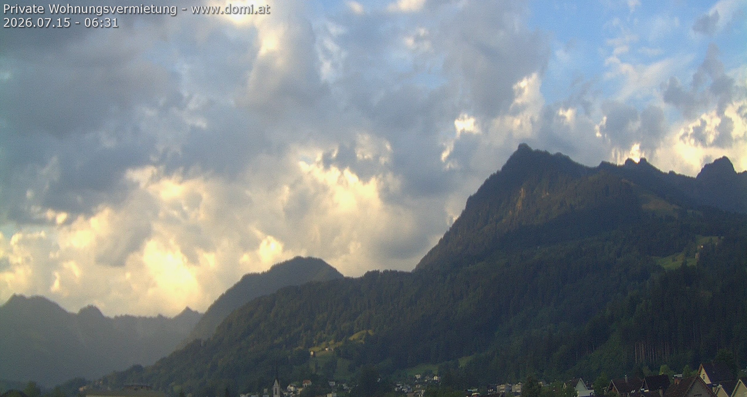 Archiv Foto Webcam Ausblick von Frastanz aus auf die Bazora in Gurtis
