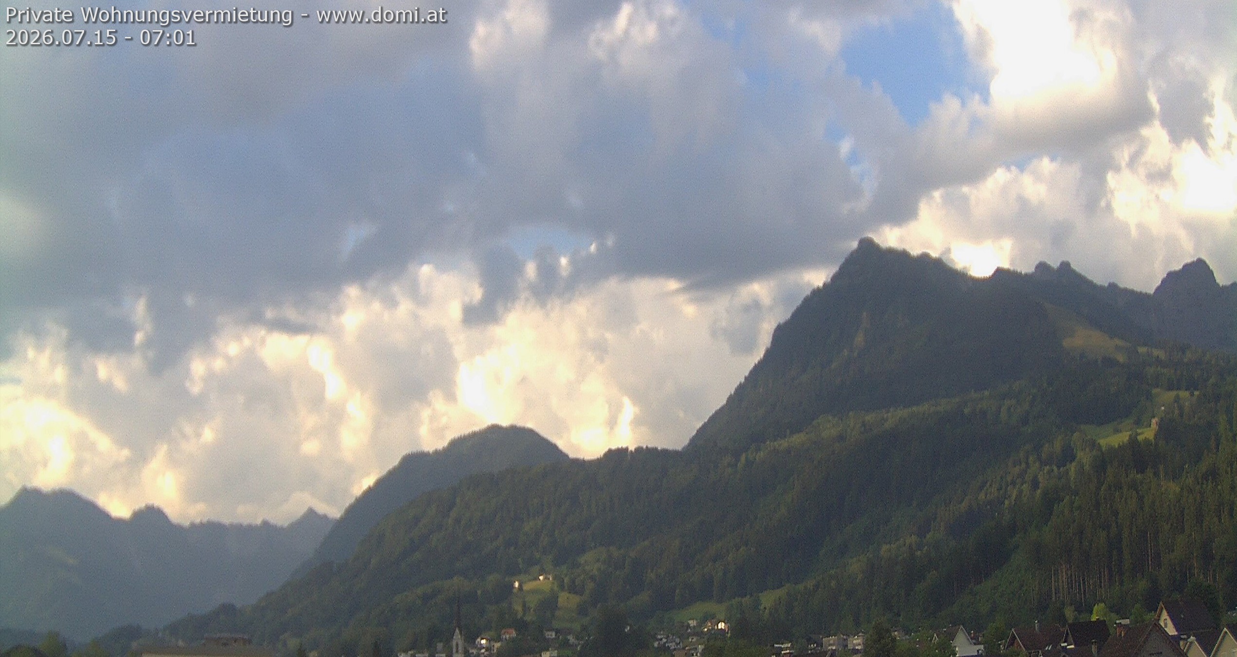 Archiv Foto Webcam Ausblick von Frastanz aus auf die Bazora in Gurtis