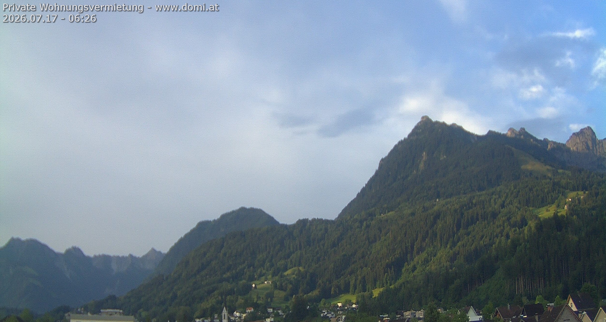 Archiv Foto Webcam Ausblick von Frastanz aus auf die Bazora in Gurtis