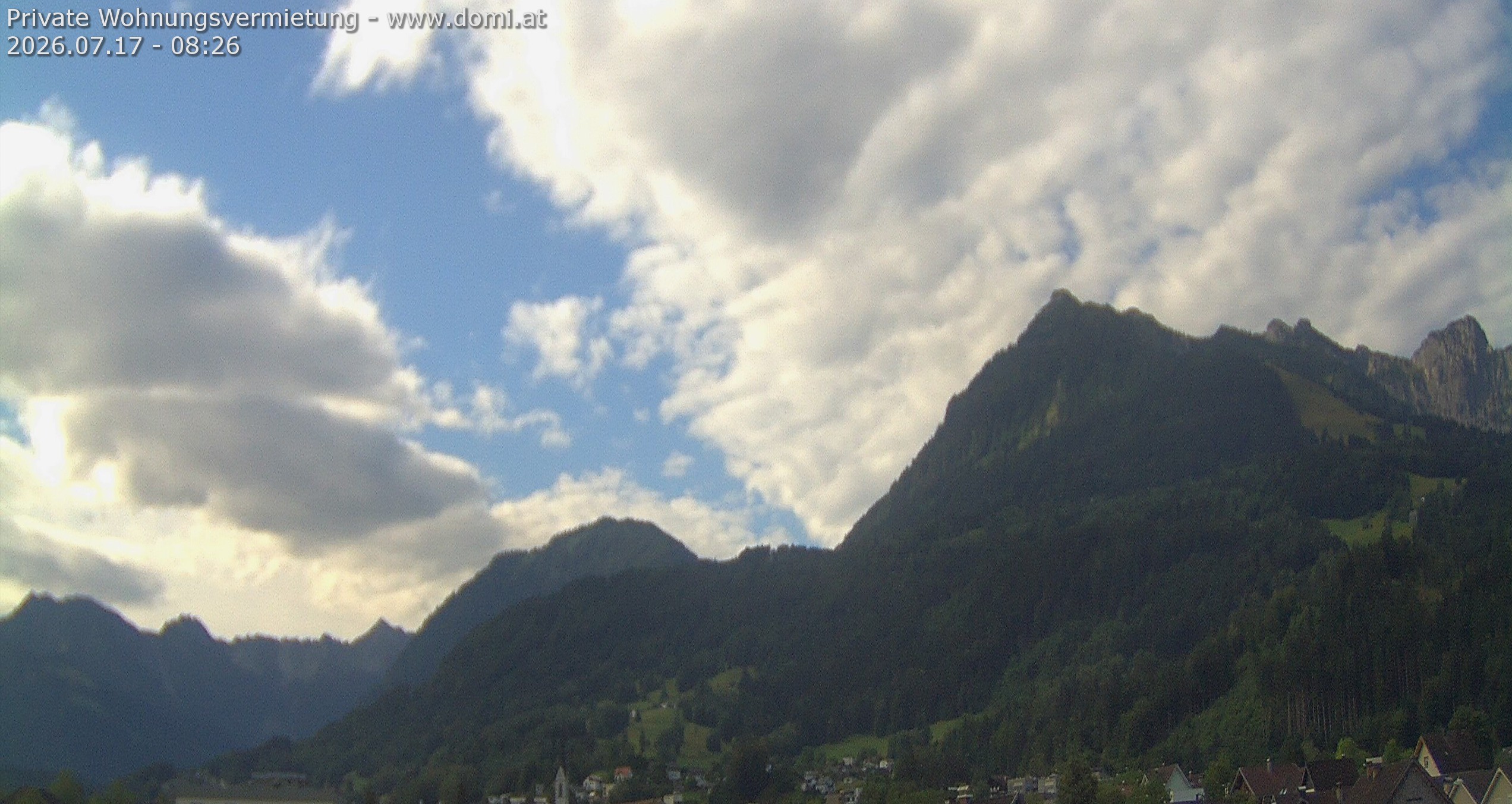 Archiv Foto Webcam Ausblick von Frastanz aus auf die Bazora in Gurtis