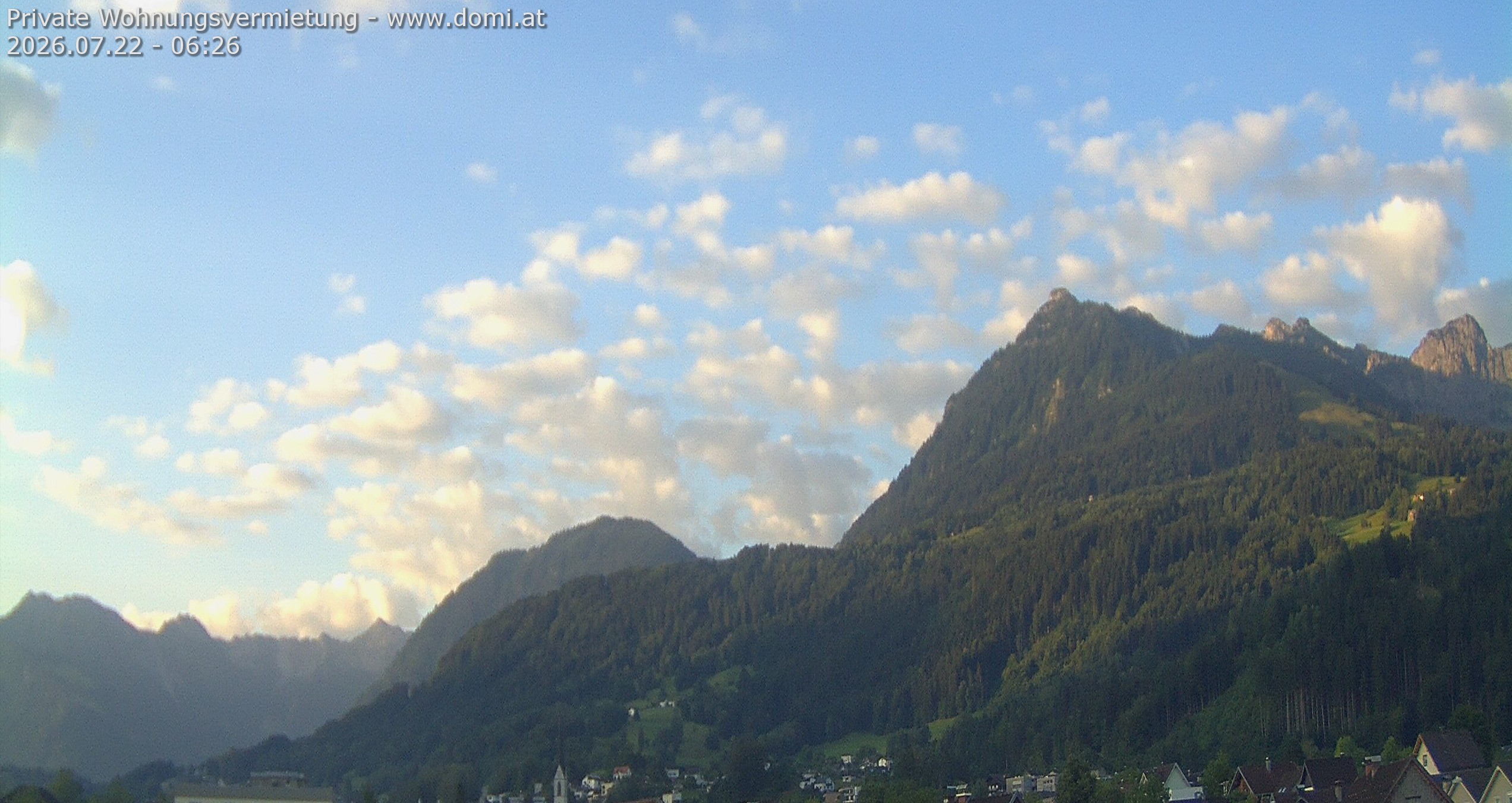 Archiv Foto Webcam Ausblick von Frastanz aus auf die Bazora in Gurtis