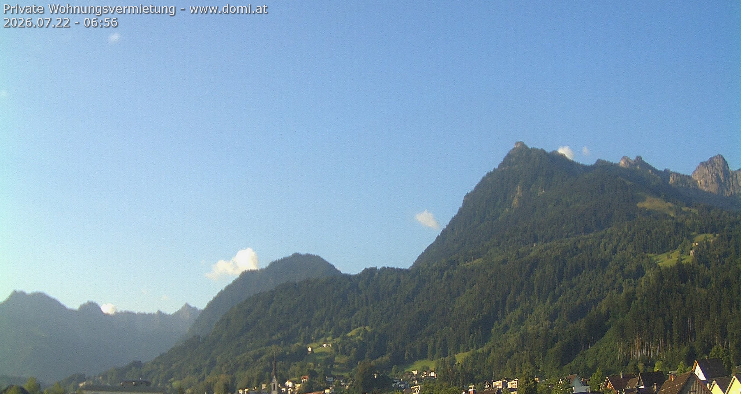 Archiv Foto Webcam Ausblick von Frastanz aus auf die Bazora in Gurtis