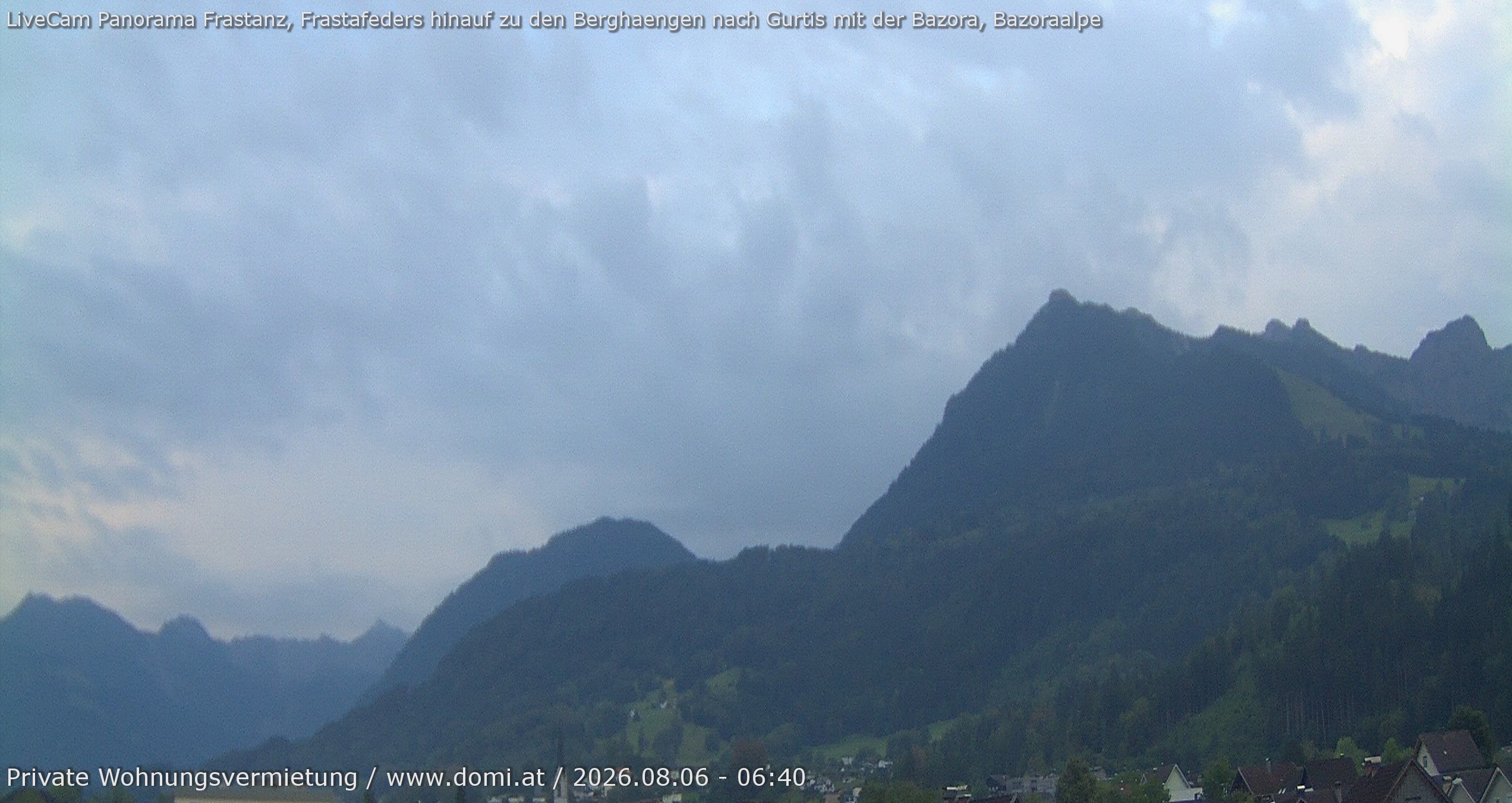Archiv Foto Webcam Ausblick von Frastanz aus auf die Bazora in Gurtis