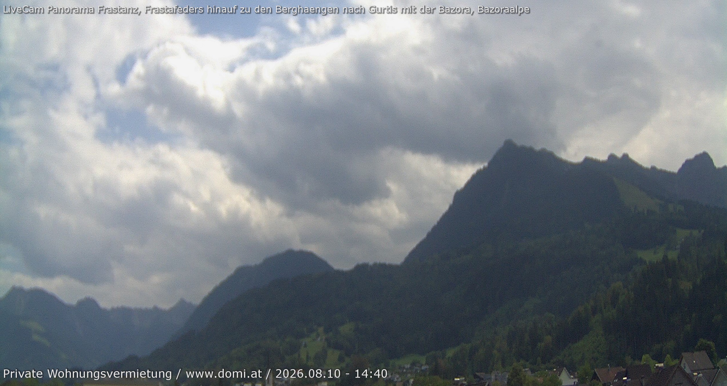 Archiv Foto Webcam Ausblick von Frastanz aus auf die Bazora in Gurtis