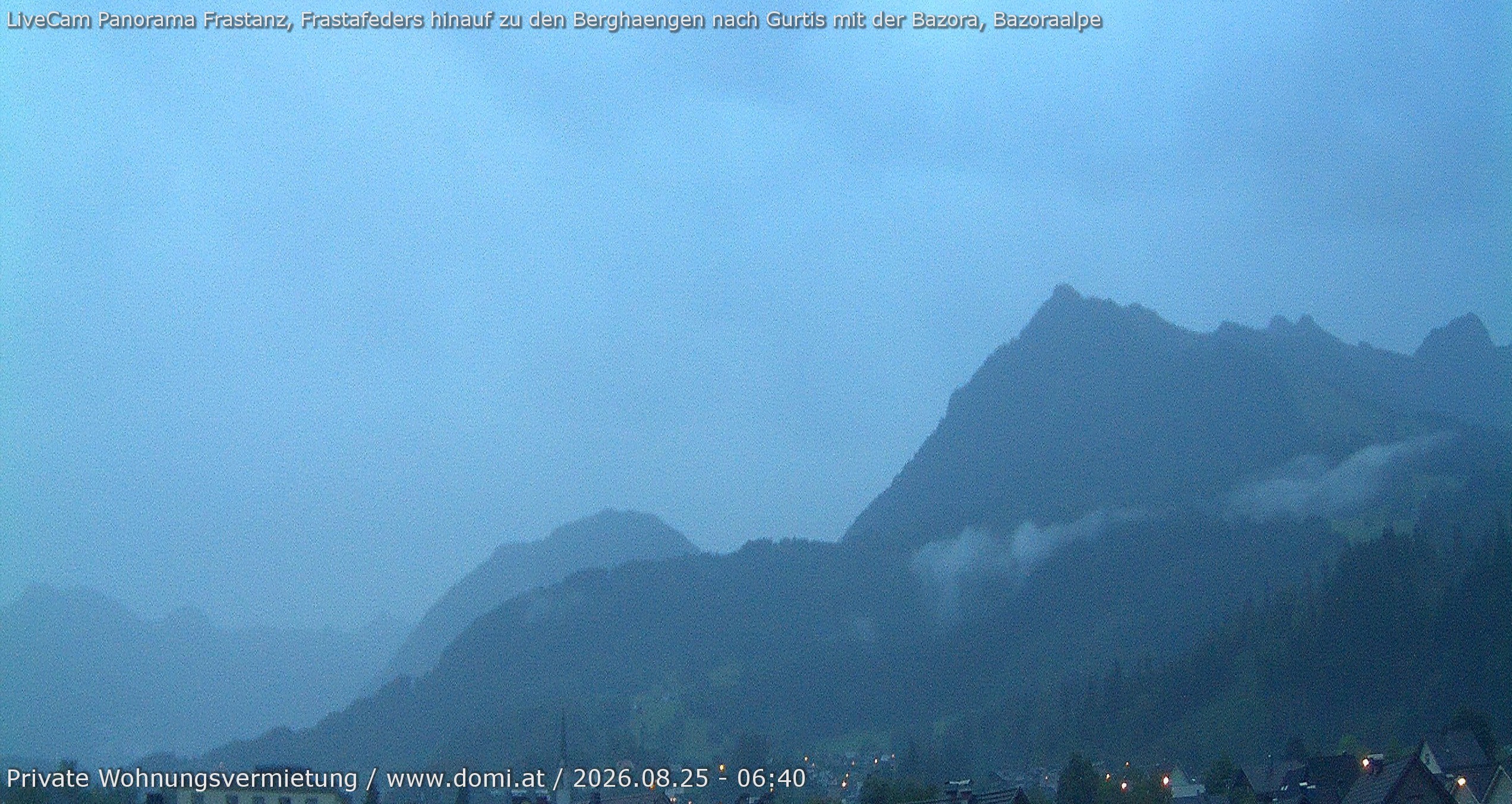 Archiv Foto Webcam Ausblick von Frastanz aus auf die Bazora in Gurtis