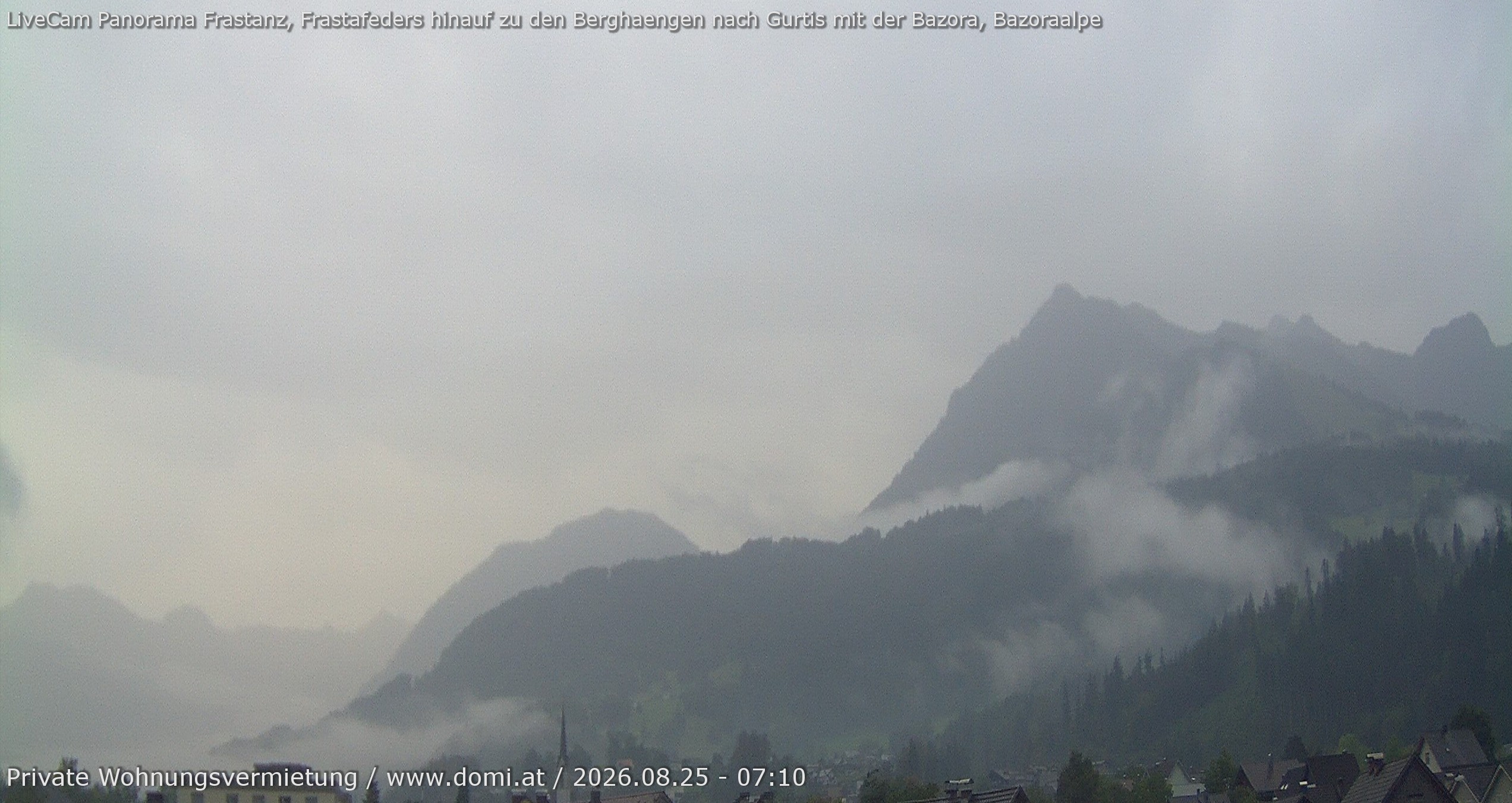 Archiv Foto Webcam Ausblick von Frastanz aus auf die Bazora in Gurtis