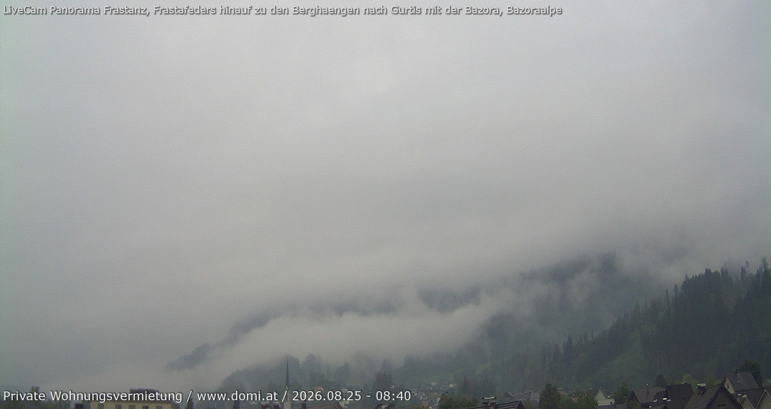 Archiv Foto Webcam Ausblick von Frastanz aus auf die Bazora in Gurtis