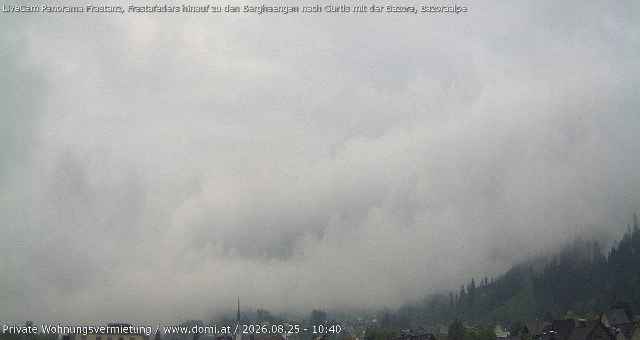 Archiv Foto Webcam Ausblick von Frastanz aus auf die Bazora in Gurtis