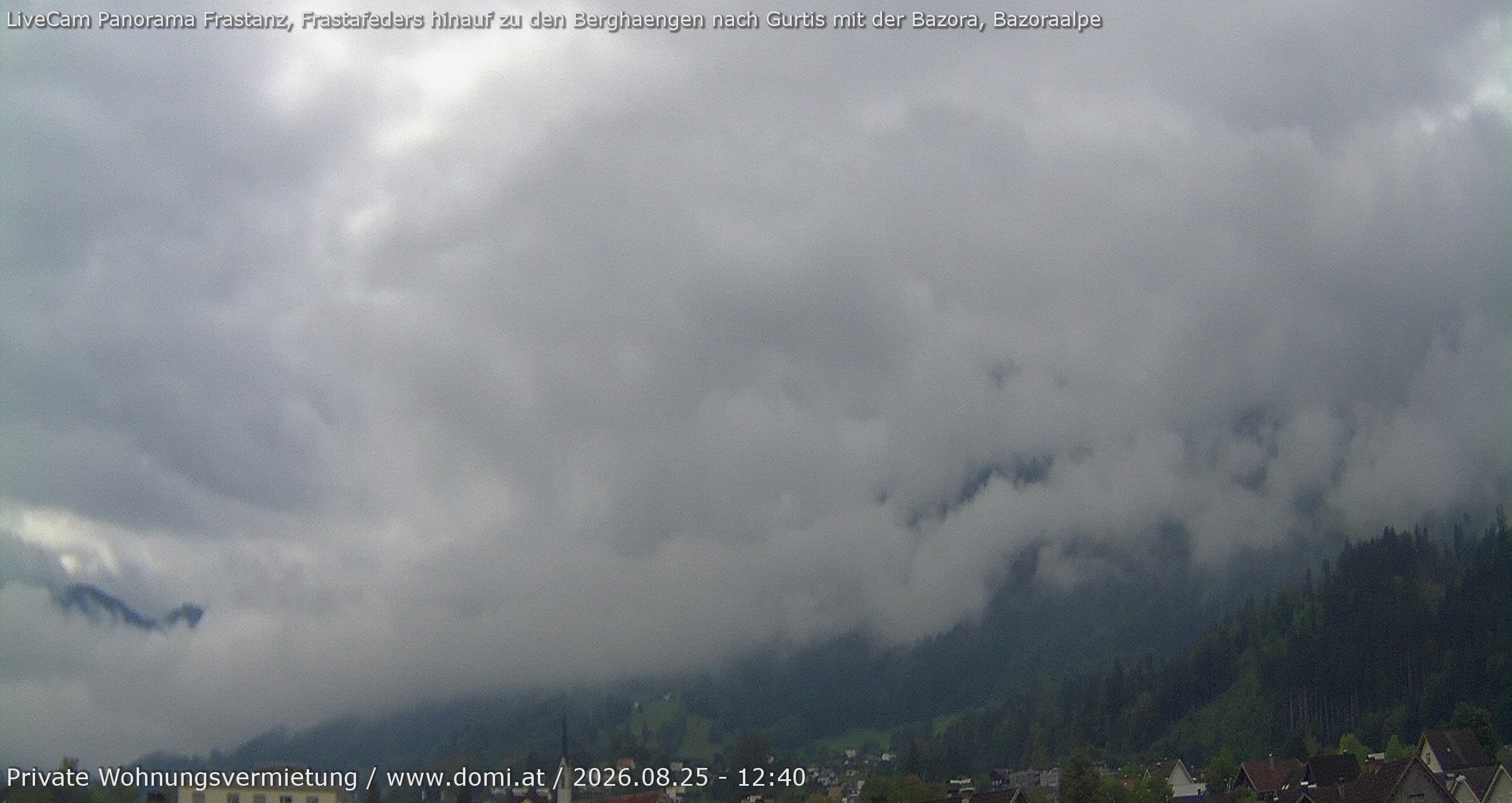Archiv Foto Webcam Ausblick von Frastanz aus auf die Bazora in Gurtis