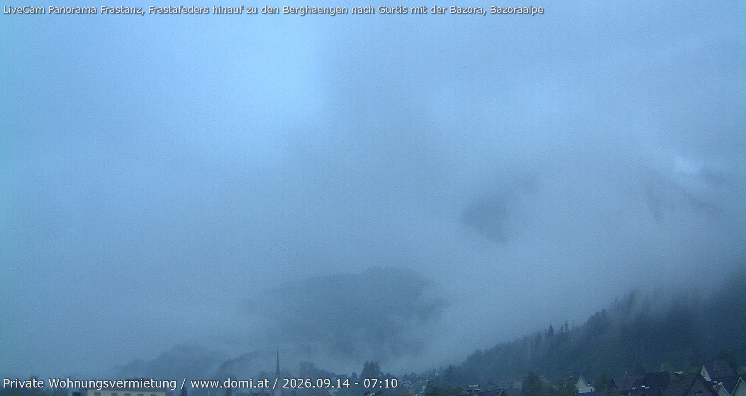 Archiv Foto Webcam Ausblick von Frastanz aus auf die Bazora in Gurtis