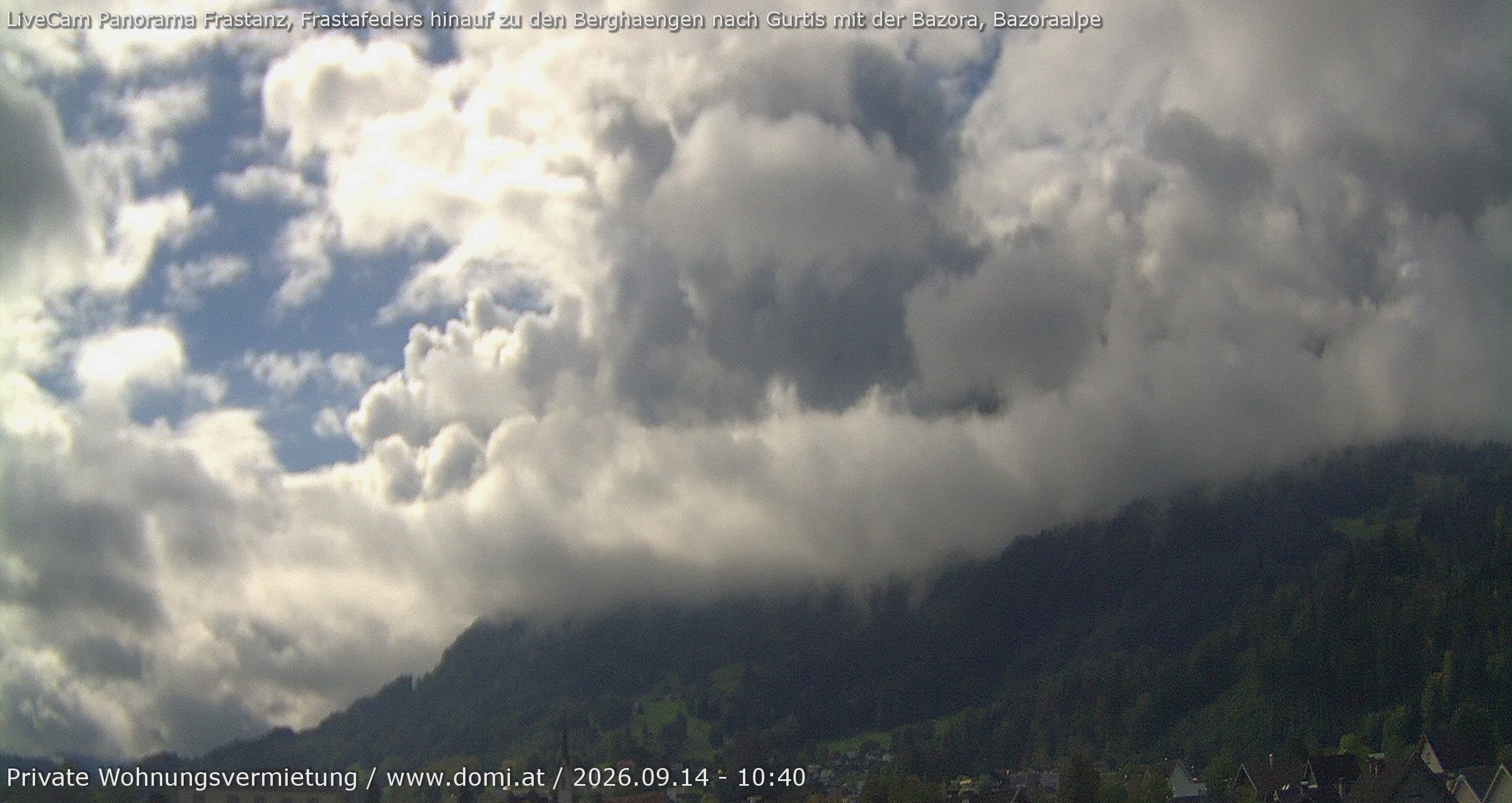 Archiv Foto Webcam Ausblick von Frastanz aus auf die Bazora in Gurtis