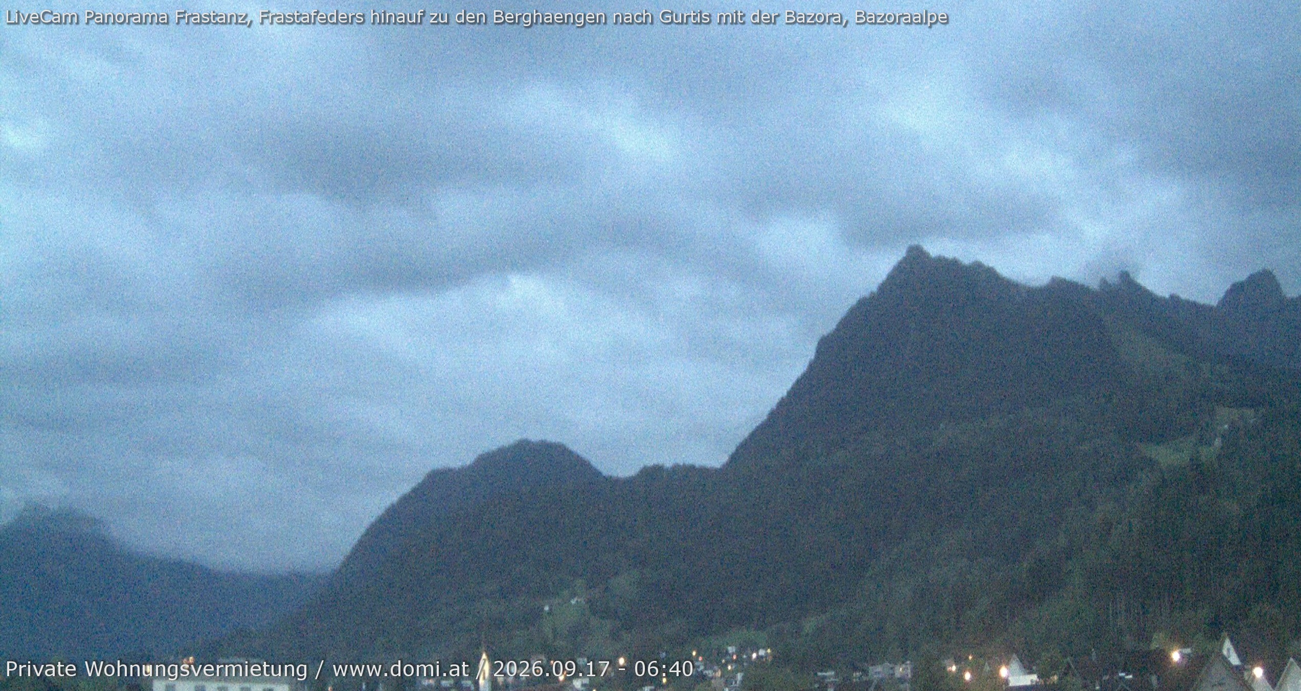 Archiv Foto Webcam Ausblick von Frastanz aus auf die Bazora in Gurtis