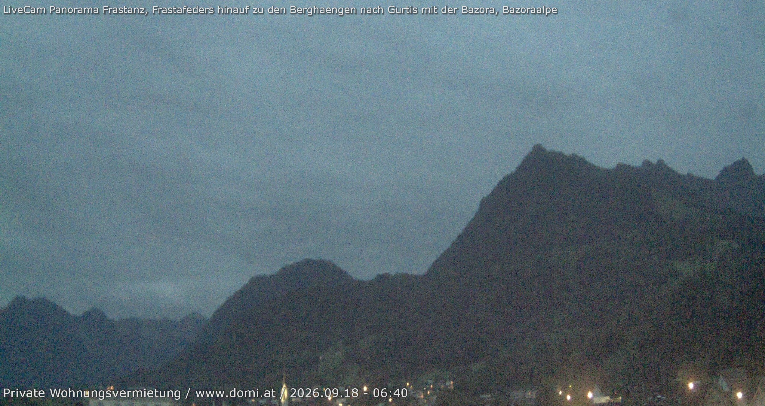 Archiv Foto Webcam Ausblick von Frastanz aus auf die Bazora in Gurtis