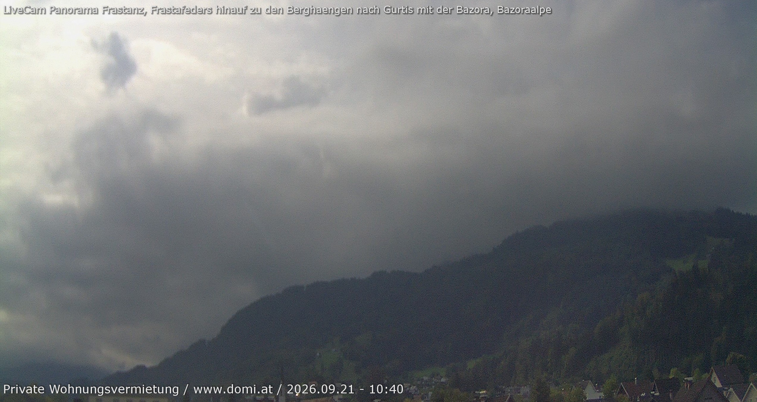 Archiv Foto Webcam Ausblick von Frastanz aus auf die Bazora in Gurtis