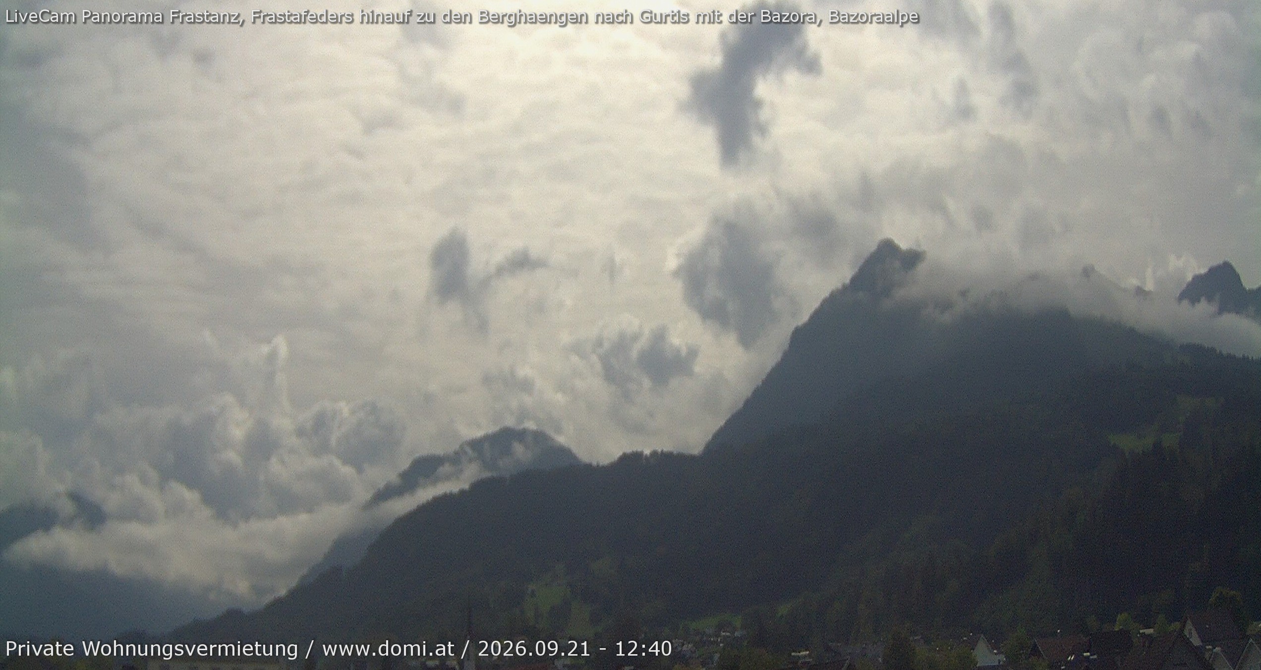 Archiv Foto Webcam Ausblick von Frastanz aus auf die Bazora in Gurtis