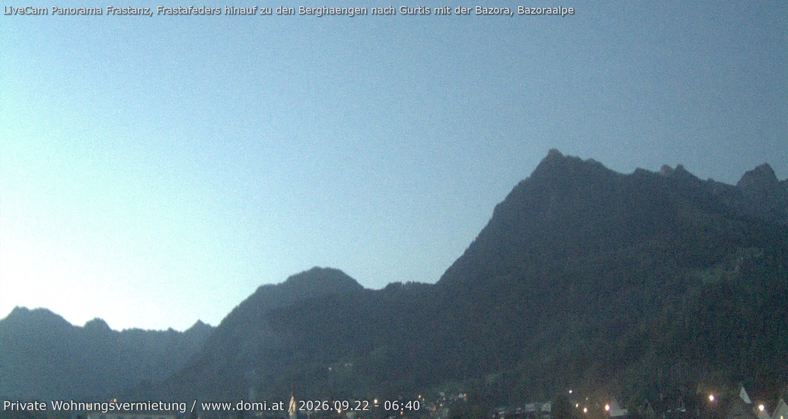 Archiv Foto Webcam Ausblick von Frastanz aus auf die Bazora in Gurtis