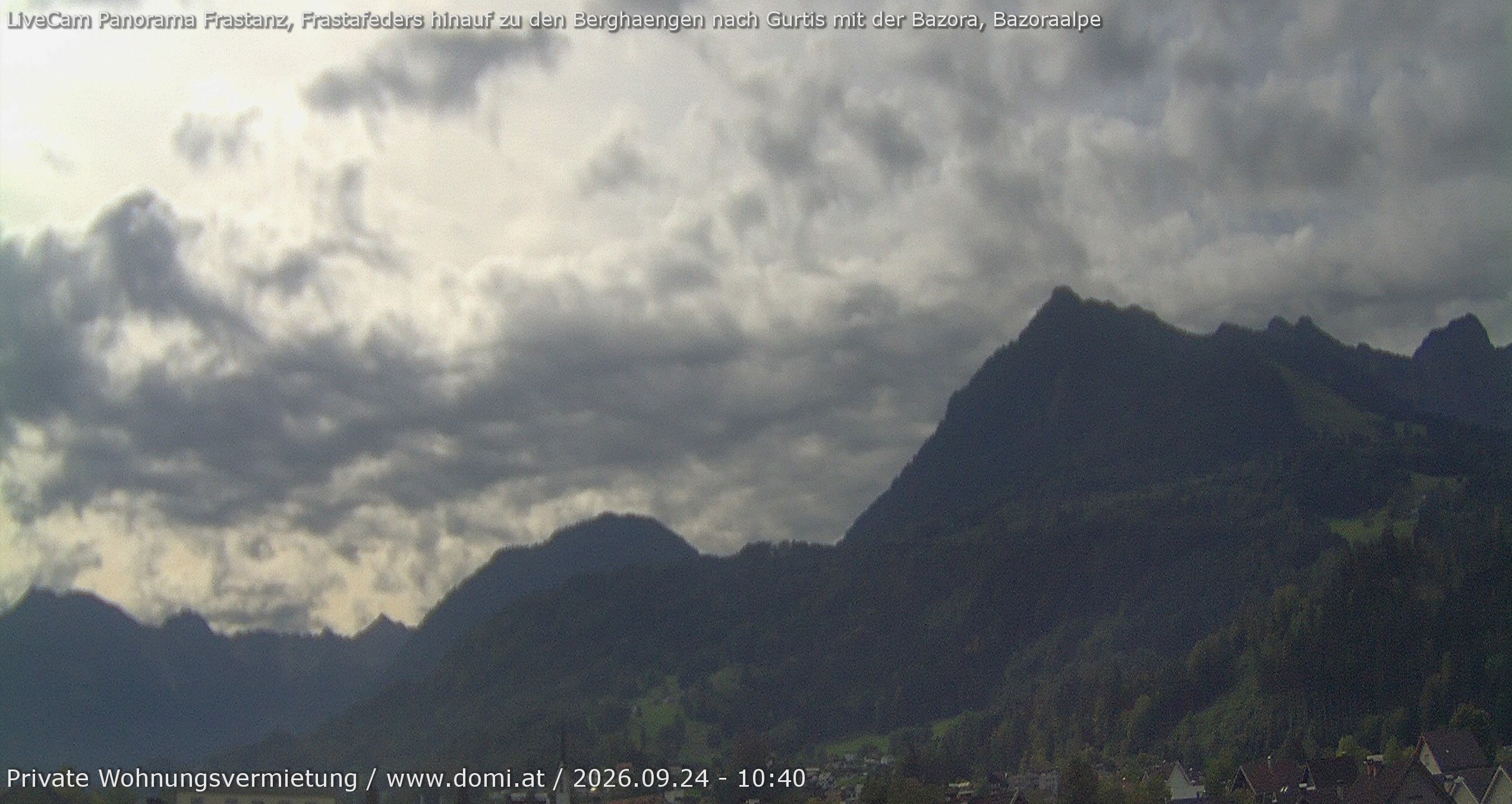 Archiv Foto Webcam Ausblick von Frastanz aus auf die Bazora in Gurtis