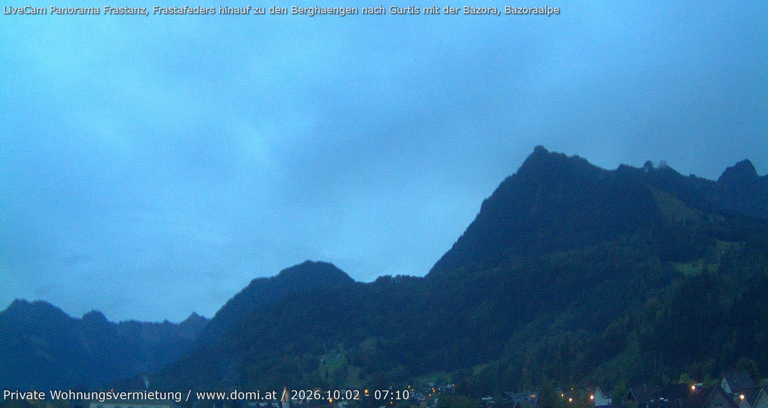 Archiv Foto Webcam Ausblick von Frastanz aus auf die Bazora in Gurtis