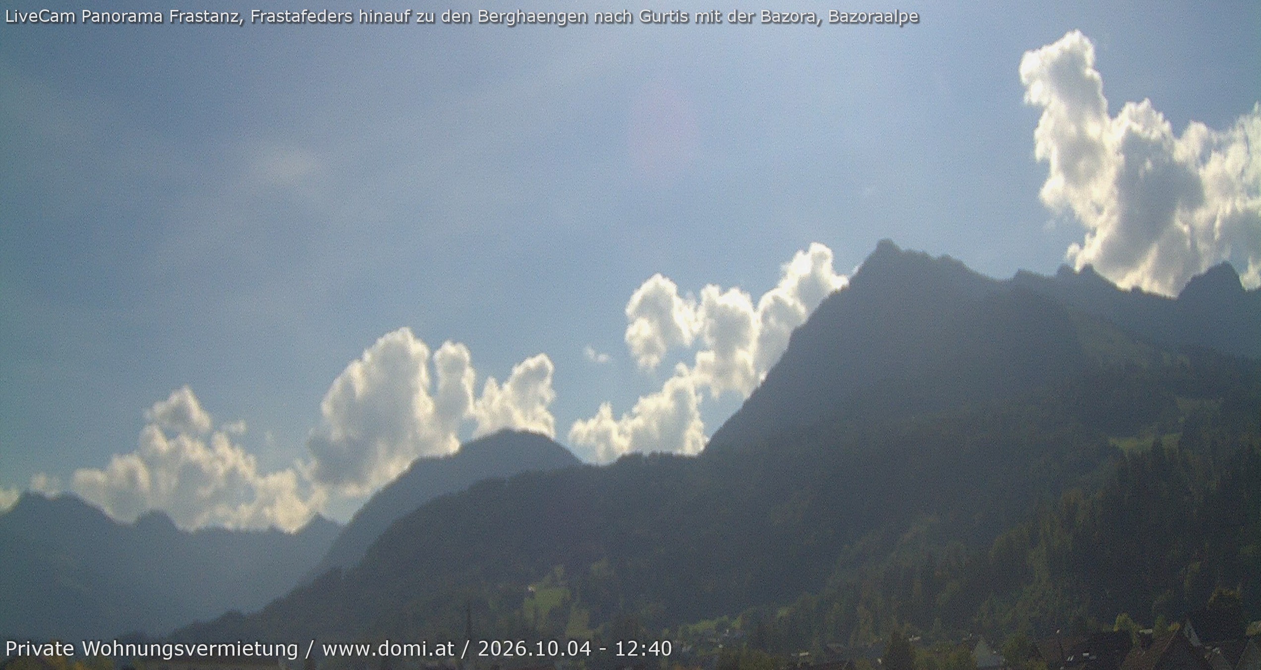 Archiv Foto Webcam Ausblick von Frastanz aus auf die Bazora in Gurtis