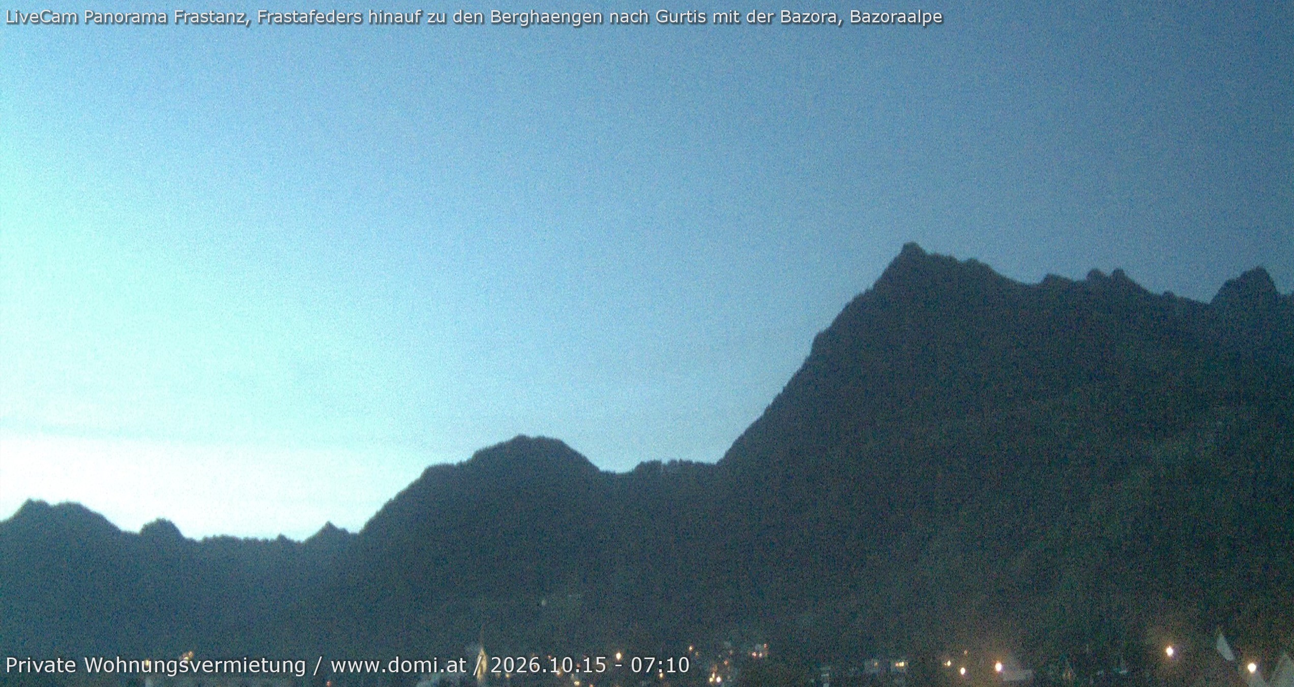 Archiv Foto Webcam Ausblick von Frastanz aus auf die Bazora in Gurtis