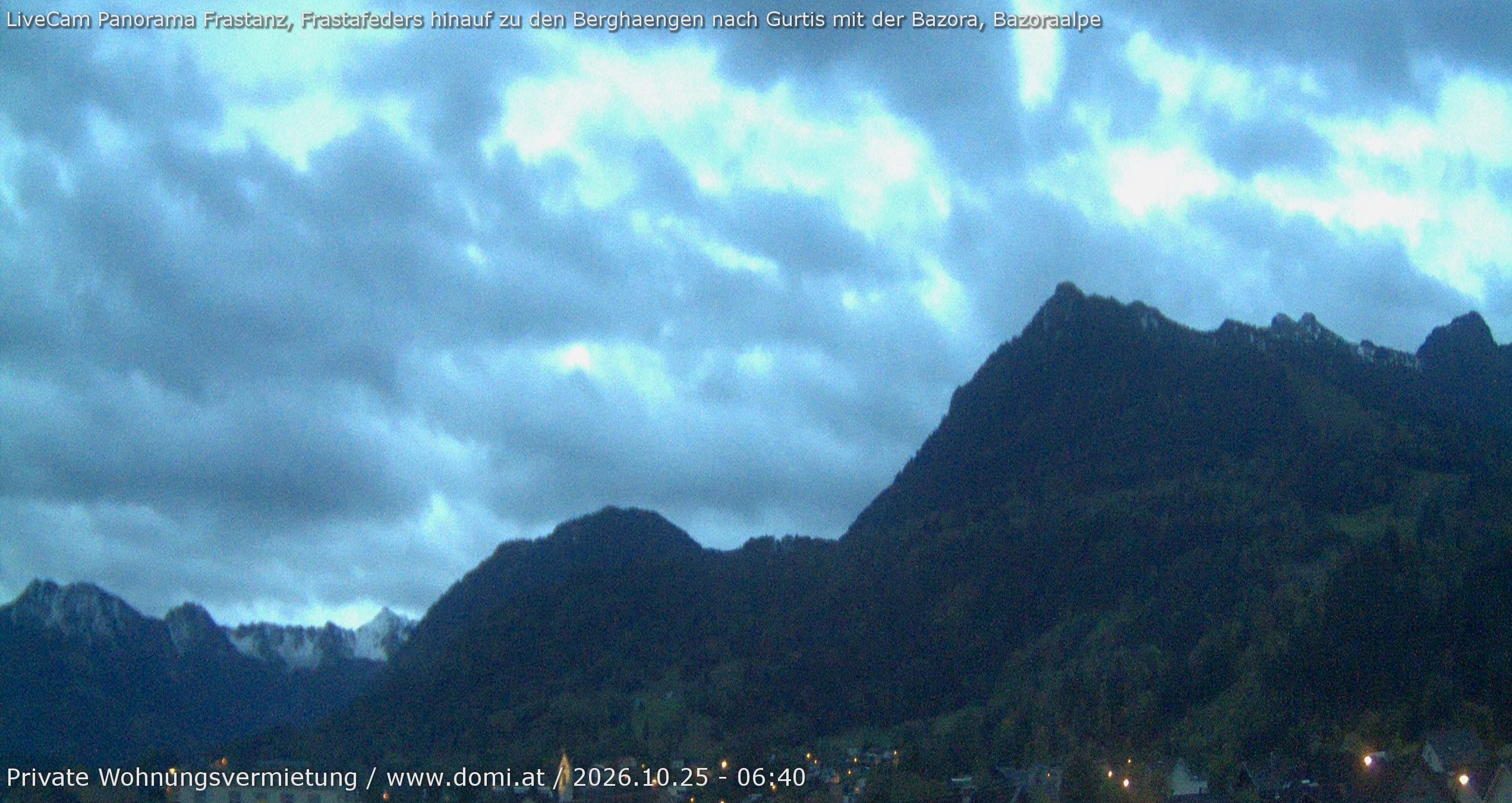 Archiv Foto Webcam Ausblick von Frastanz aus auf die Bazora in Gurtis