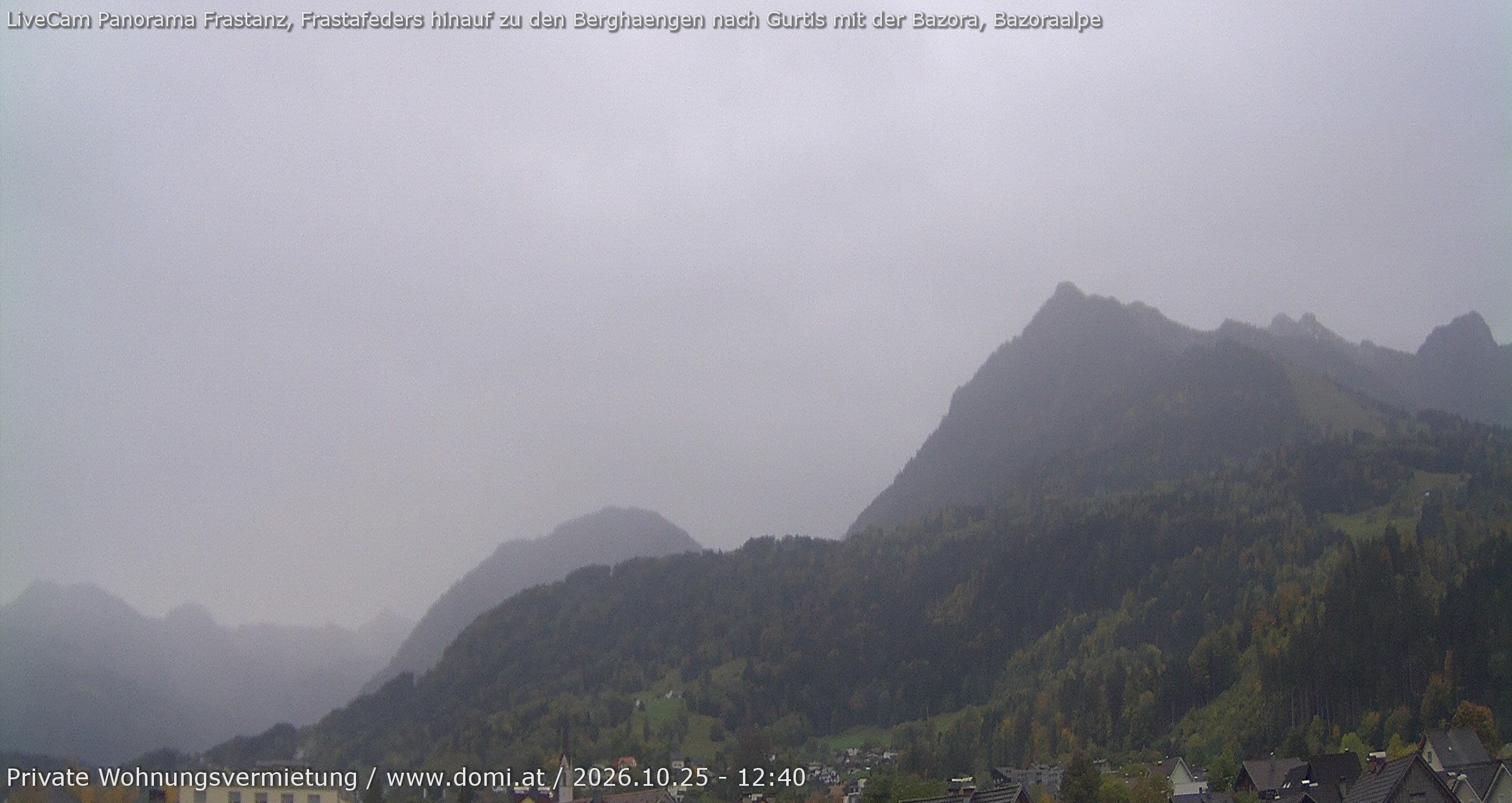 Archived image Webcam View of the Bazora in Gurtis from Frastanz
