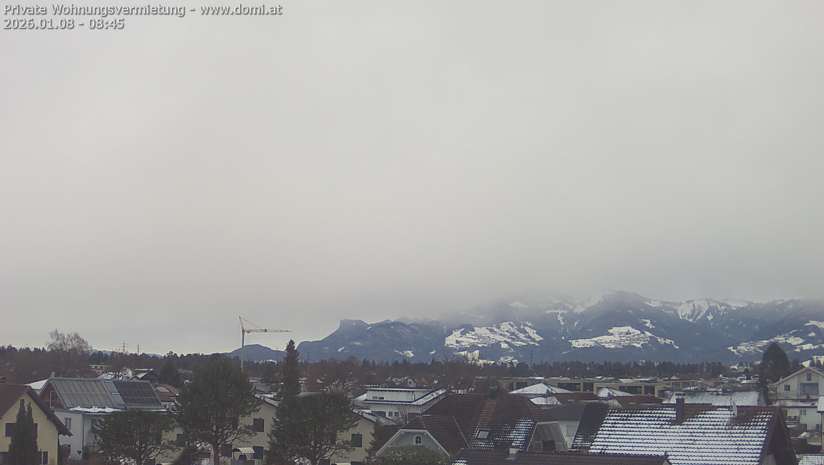 Archiv Foto Webcam Ausblick von Feldkirch über das Rheintal auf die Hohe Kugel