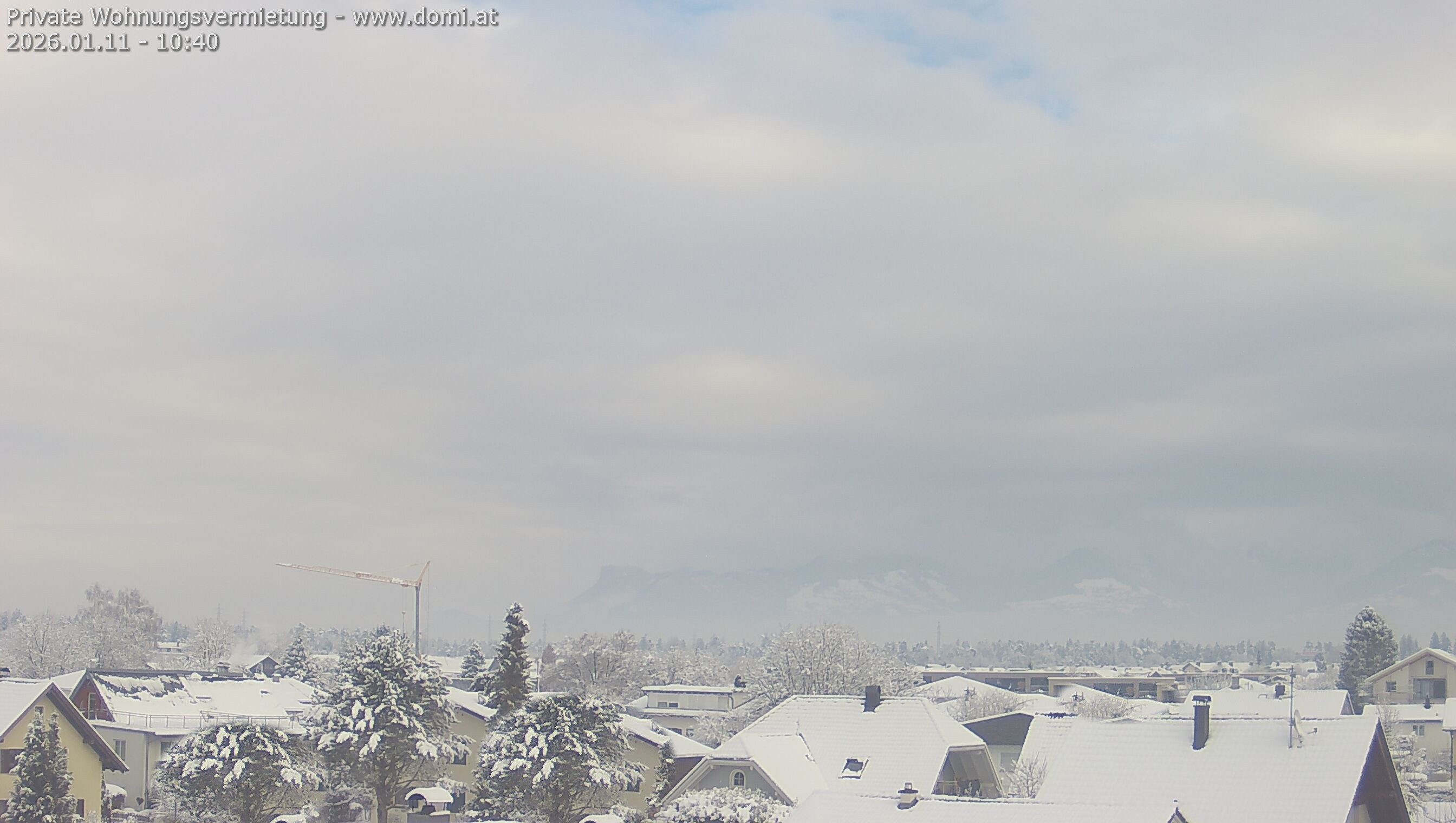 Archiv Foto Webcam Ausblick von Feldkirch über das Rheintal auf die Hohe Kugel
