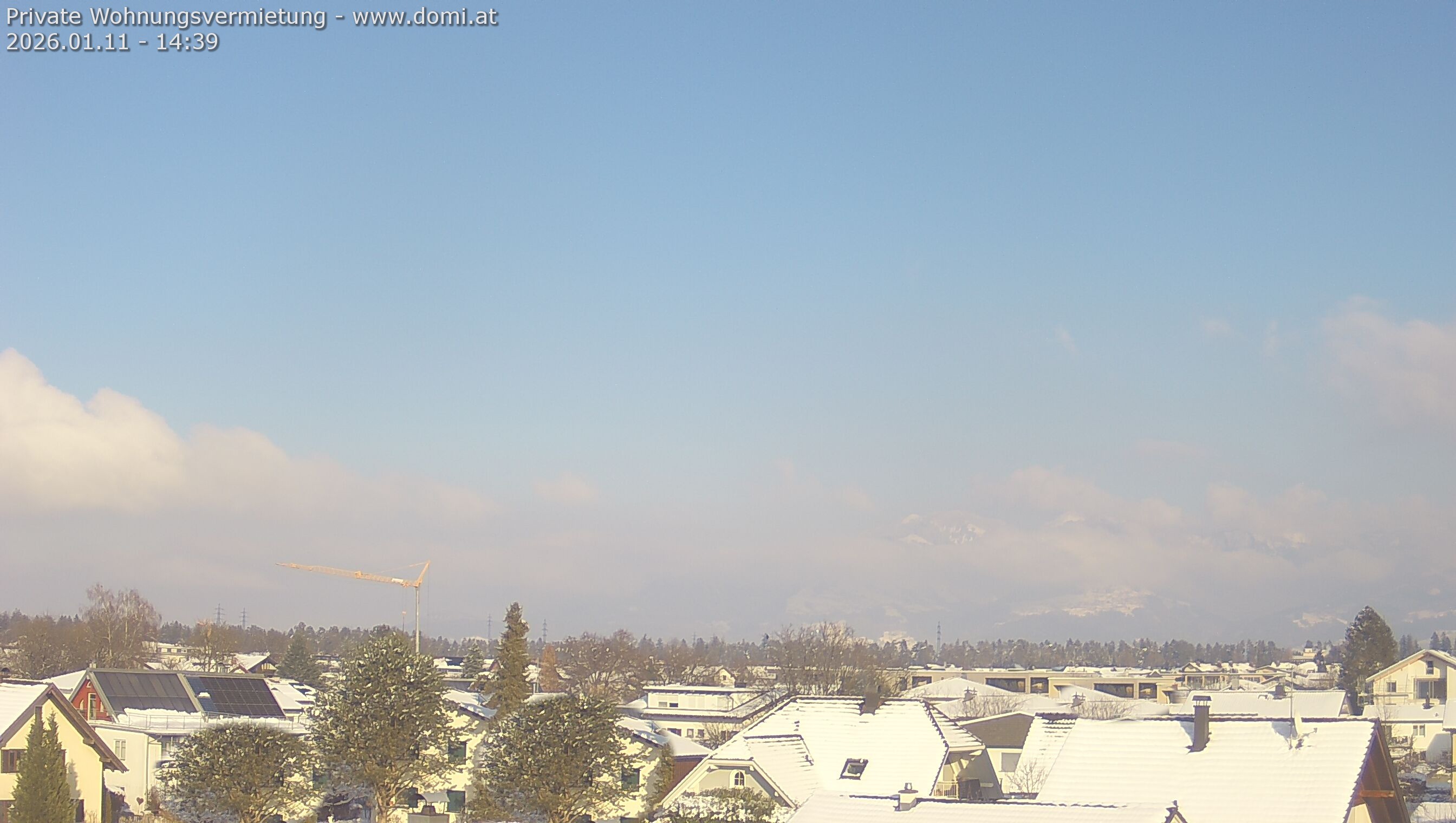 Archiv Foto Webcam Ausblick von Feldkirch über das Rheintal auf die Hohe Kugel