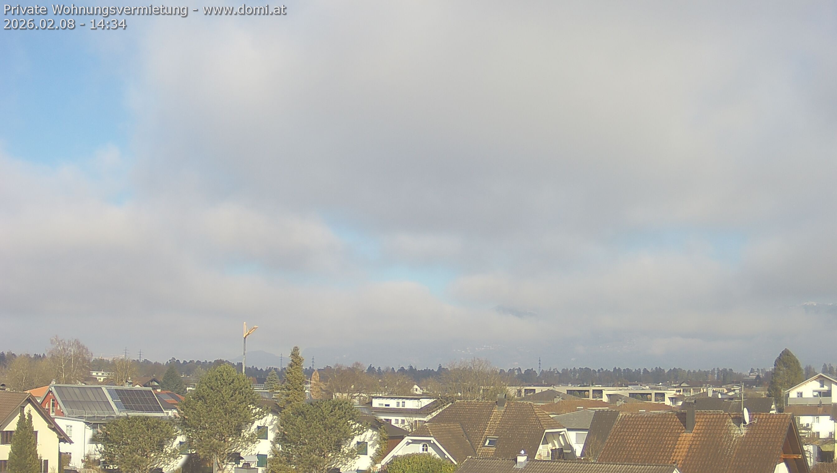 Archived image Webcam View from Feldkirch over the Rhine Valley to the Hohe Kugel