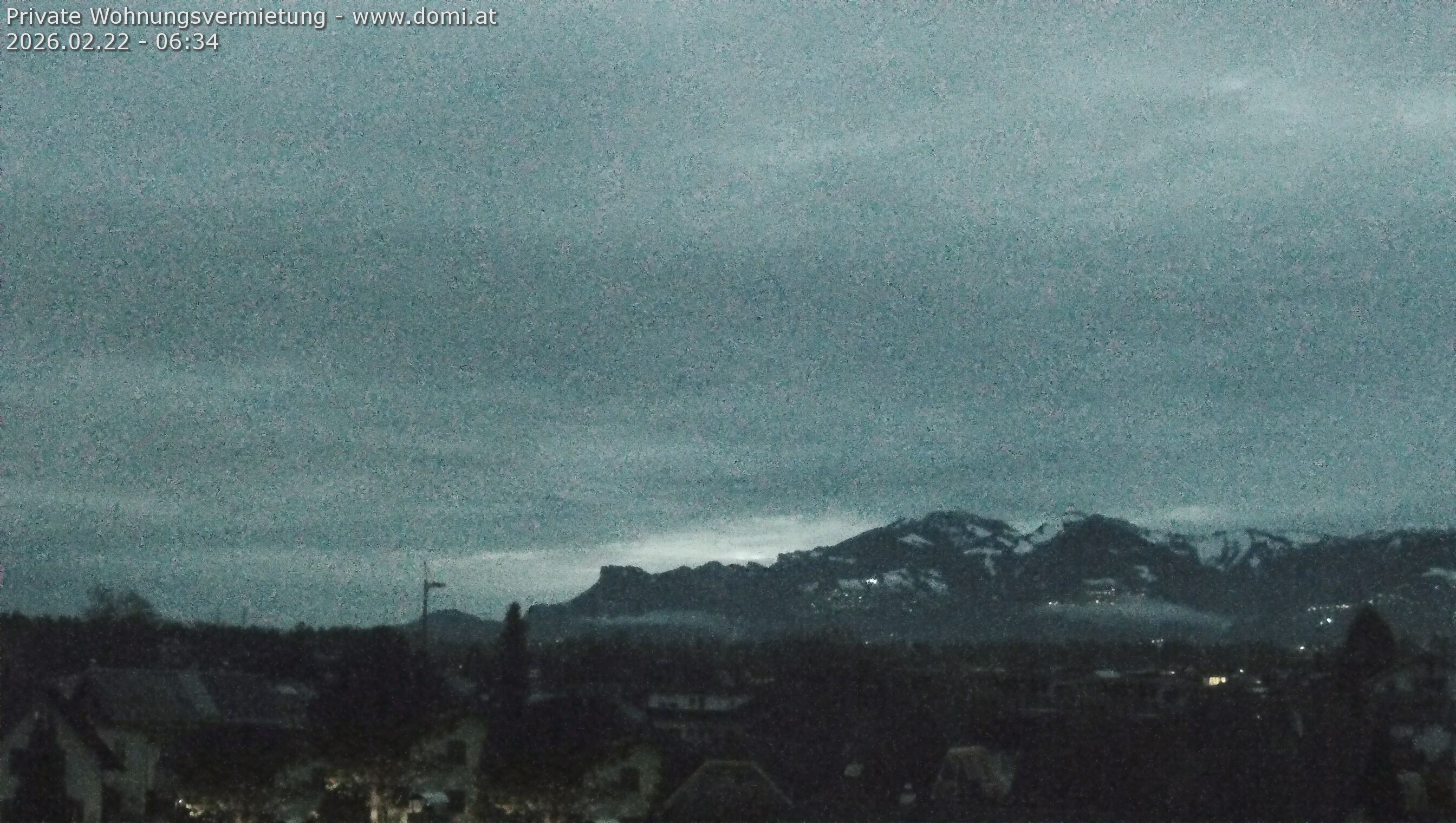 Archiv Foto Webcam Ausblick von Feldkirch über das Rheintal auf die Hohe Kugel