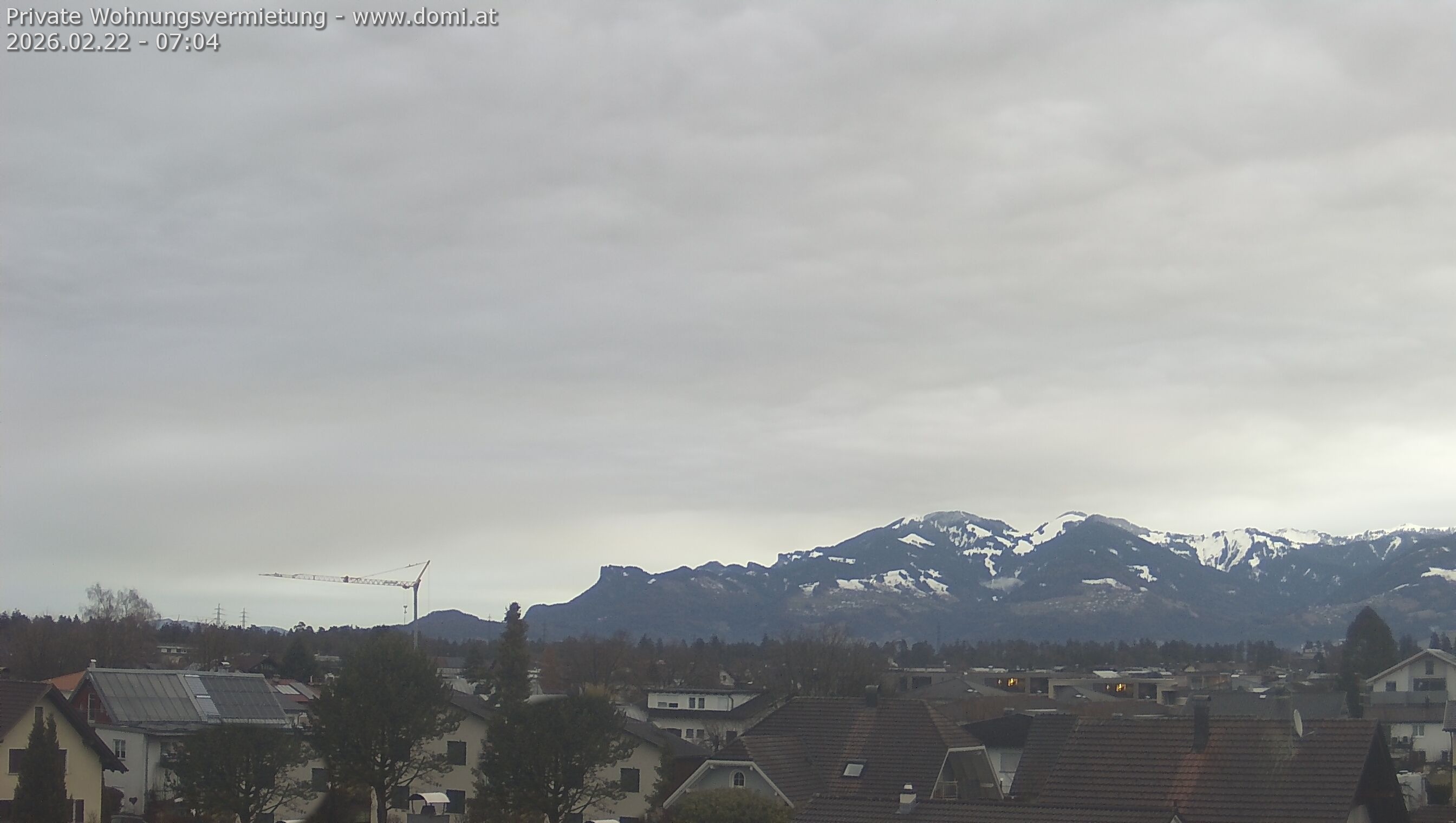 Archiv Foto Webcam Ausblick von Feldkirch über das Rheintal auf die Hohe Kugel