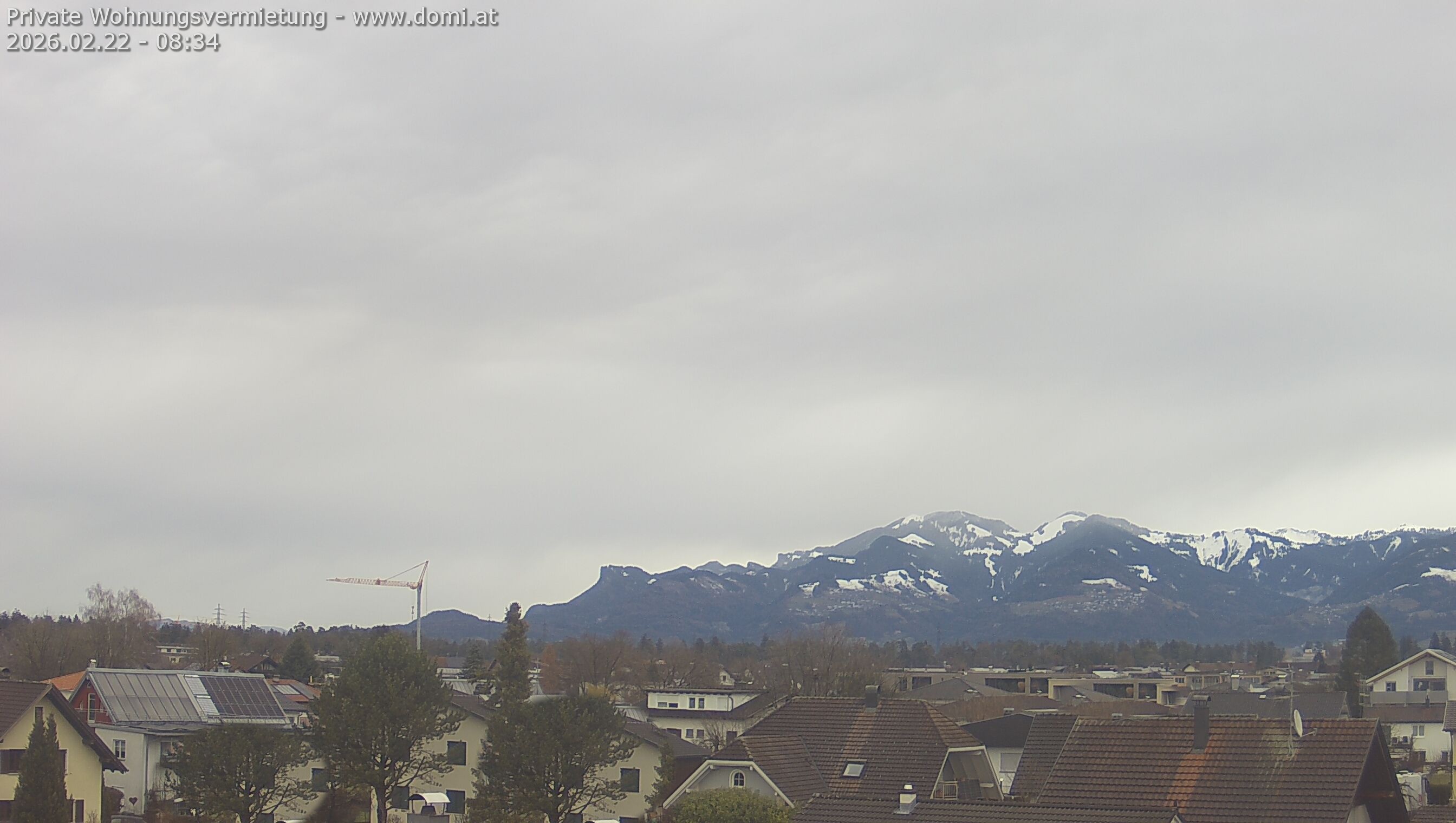 Archiv Foto Webcam Ausblick von Feldkirch über das Rheintal auf die Hohe Kugel