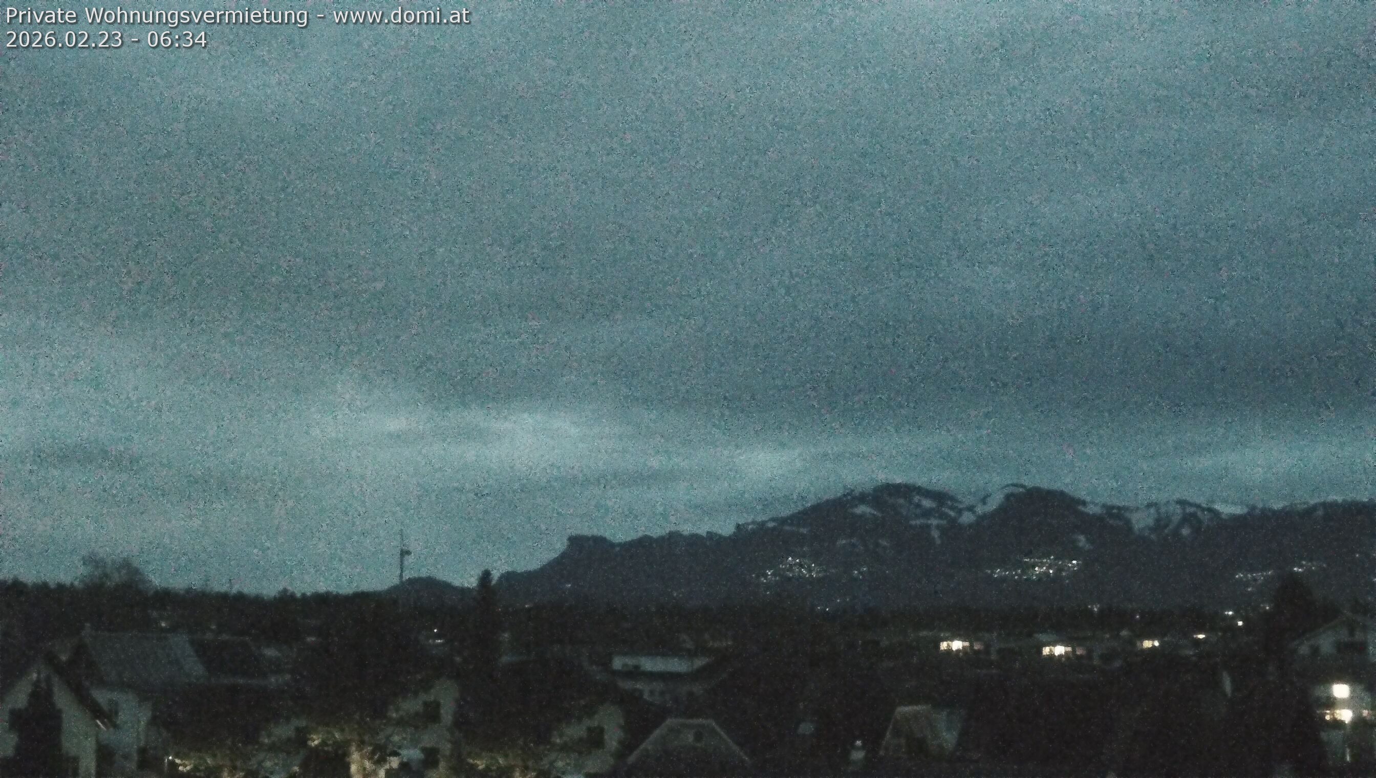 Archiv Foto Webcam Ausblick von Feldkirch über das Rheintal auf die Hohe Kugel
