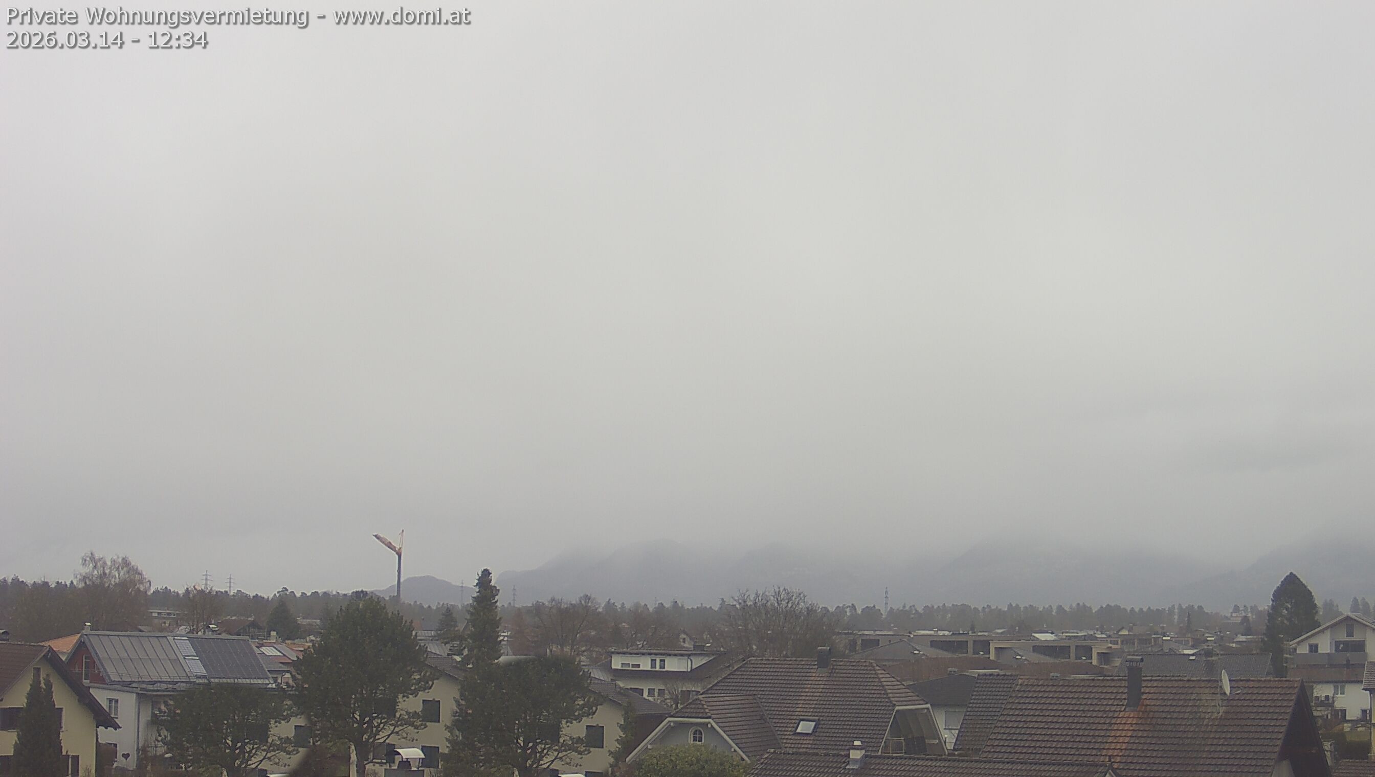 Archiv Foto Webcam Ausblick von Feldkirch über das Rheintal auf die Hohe Kugel